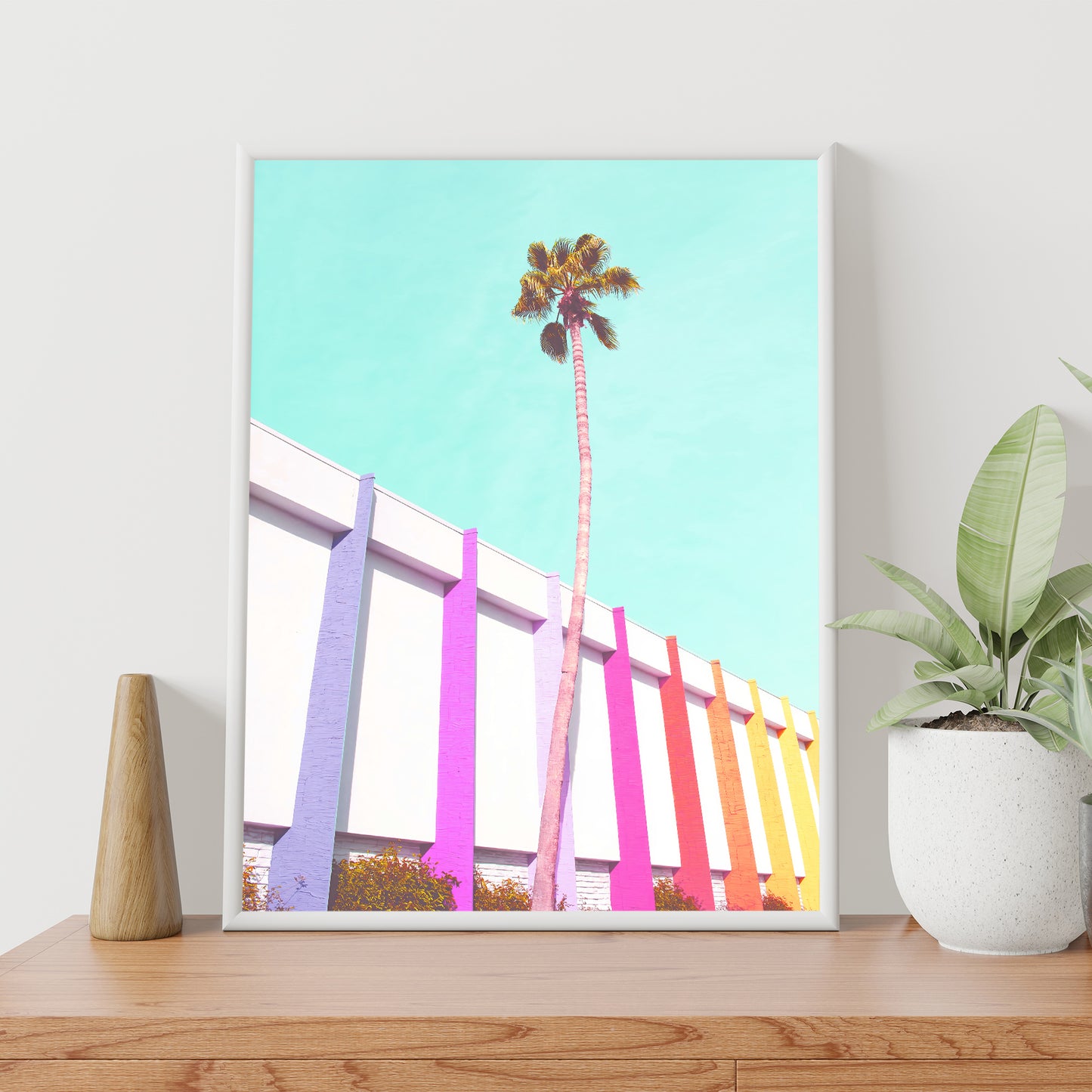 Vibrant Palm Spring, California Poster | Street Photography