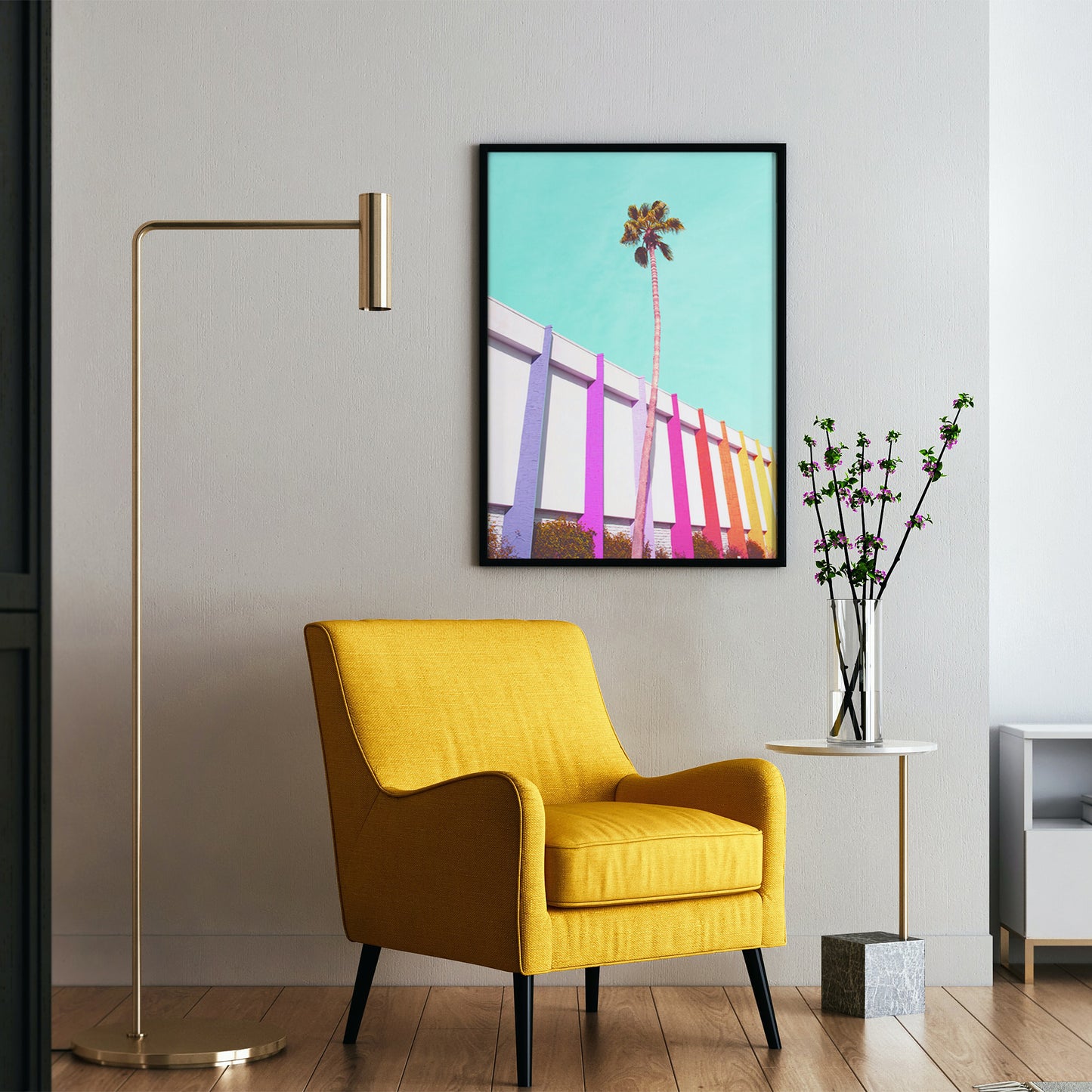 Vibrant Palm Spring, California Poster | Street Photography