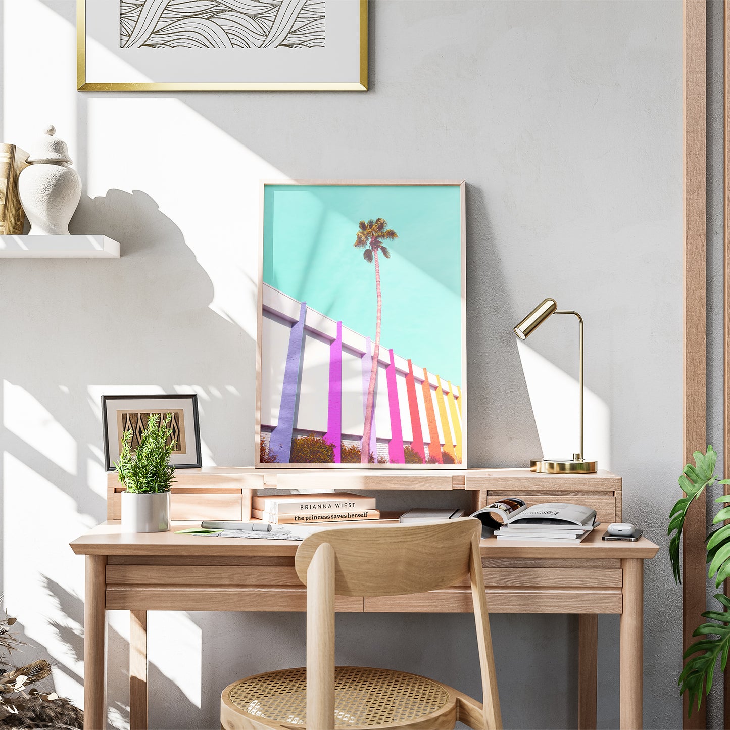 Vibrant Palm Spring, California Poster | Street Photography