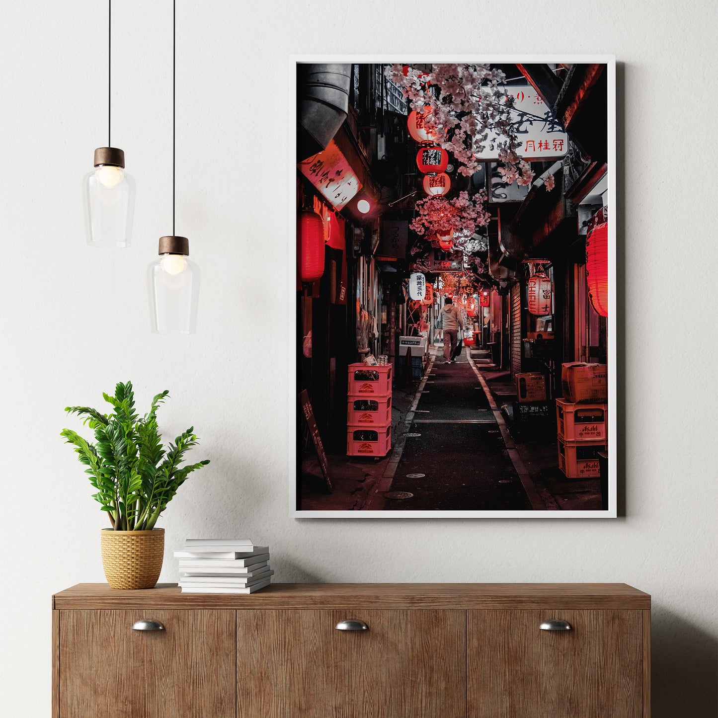 Affiche Japon Tokyo Golden Gai, photographie vibrante d'allée de petits bars