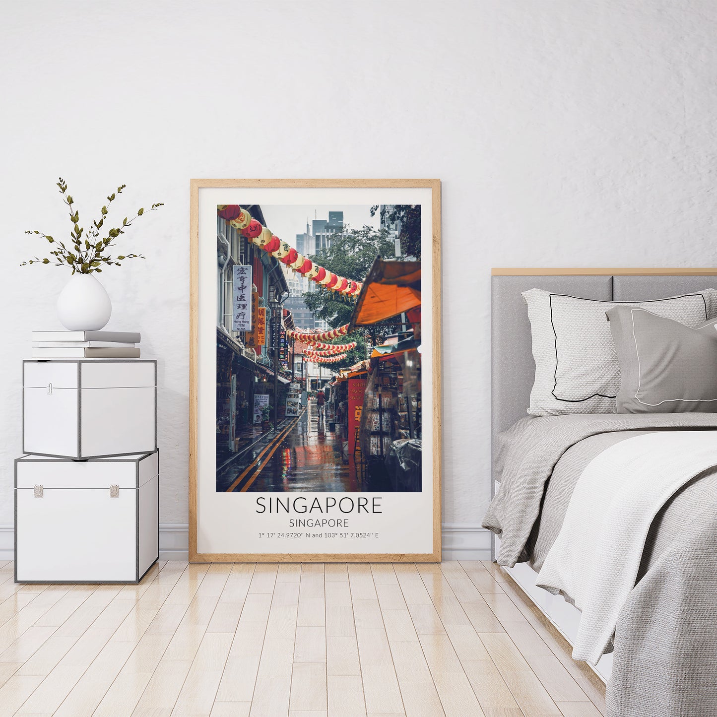 Rainy Day in Singapore Photography Travel Poster