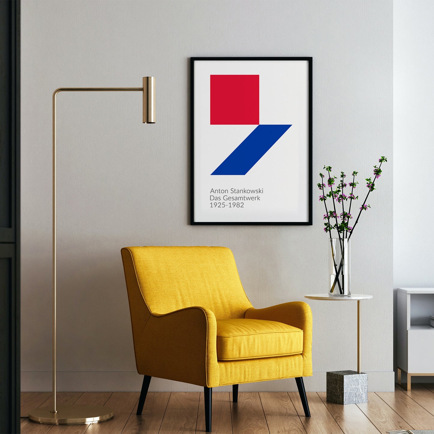 Affiche de l'exposition d'architecture de 1965 par Alvar Aalto