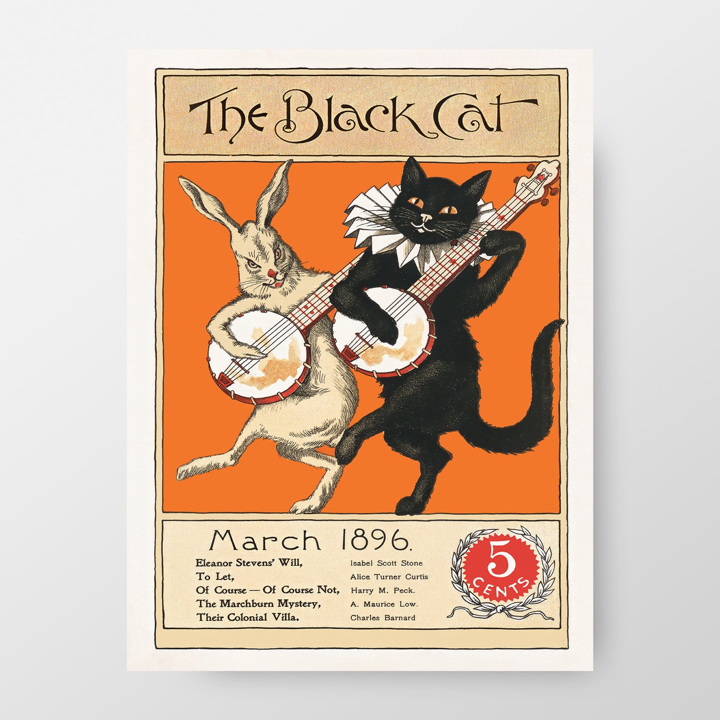 Le Chat noir, mars 1896, reproduction éditée
