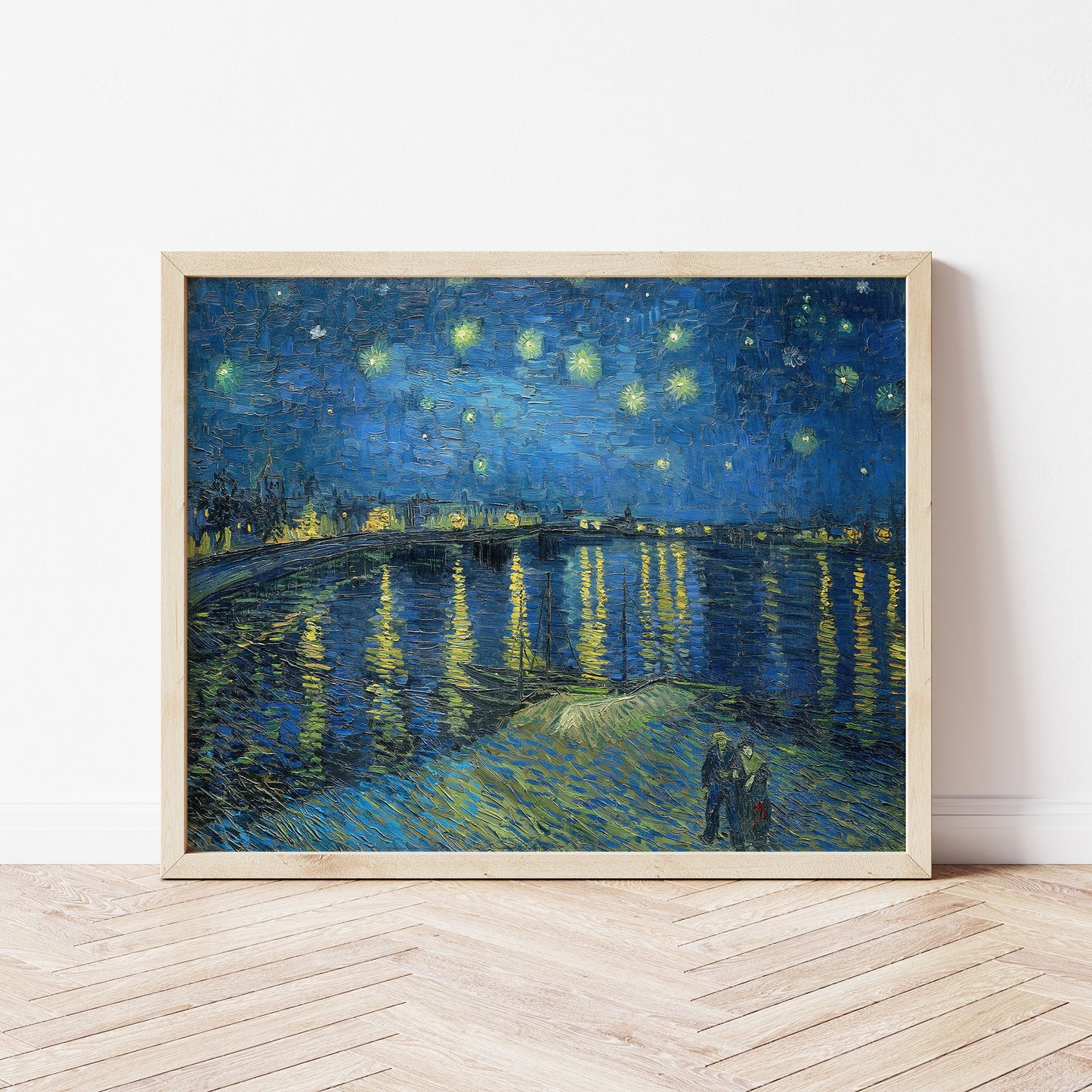 Vincent Van Gogh, Starry Night Over the Rhone, Enhanced Reproduction Art Print