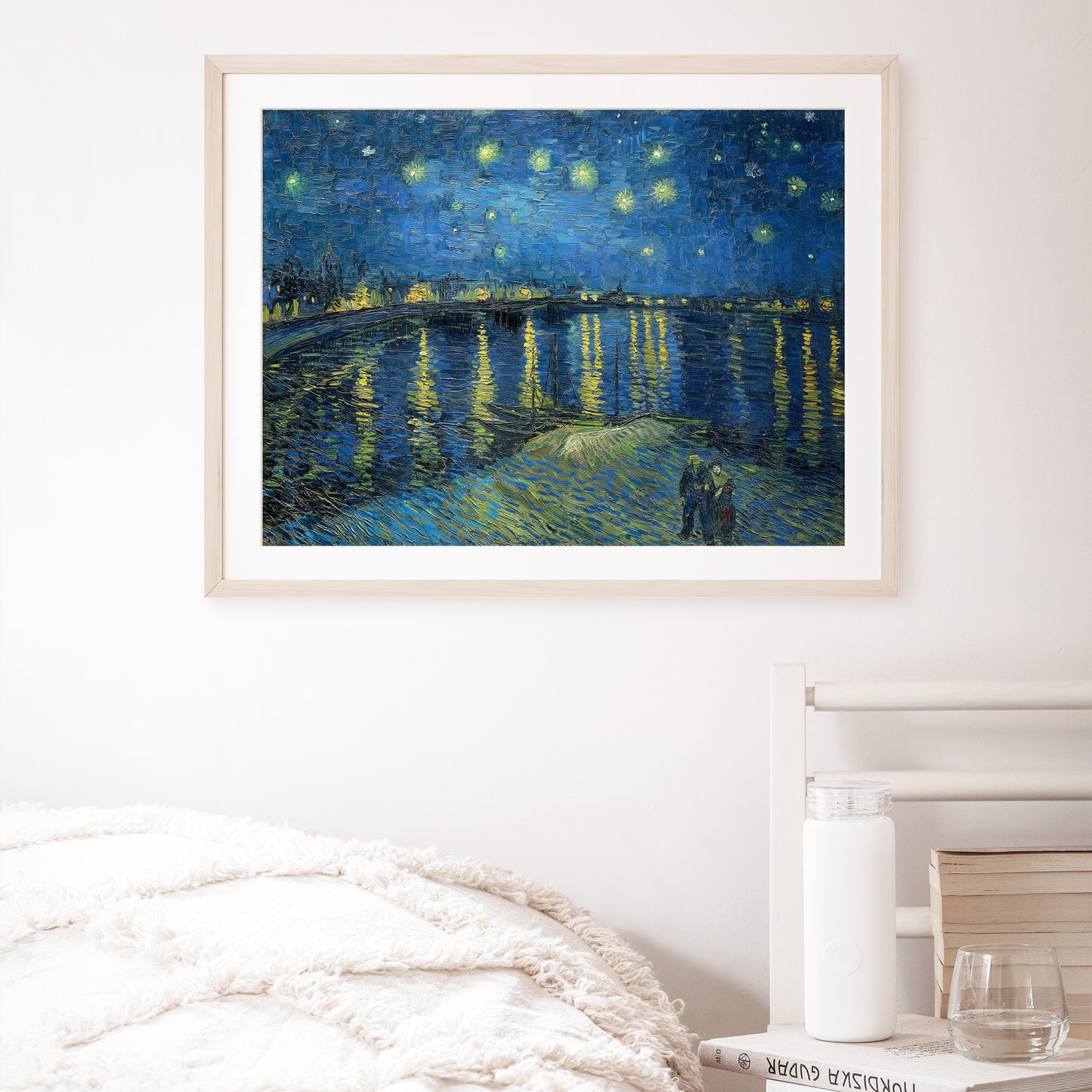 Vincent Van Gogh, Starry Night Over the Rhone, Enhanced Reproduction Art Print