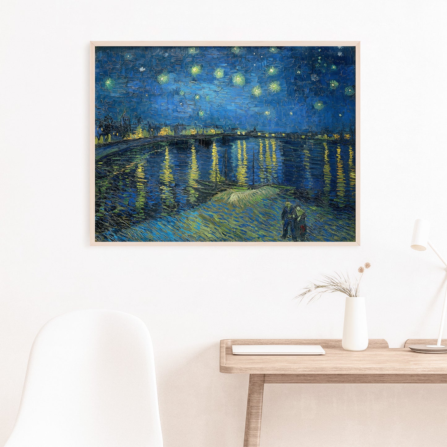 Vincent Van Gogh, Starry Night Over the Rhone, Enhanced Reproduction Art Print