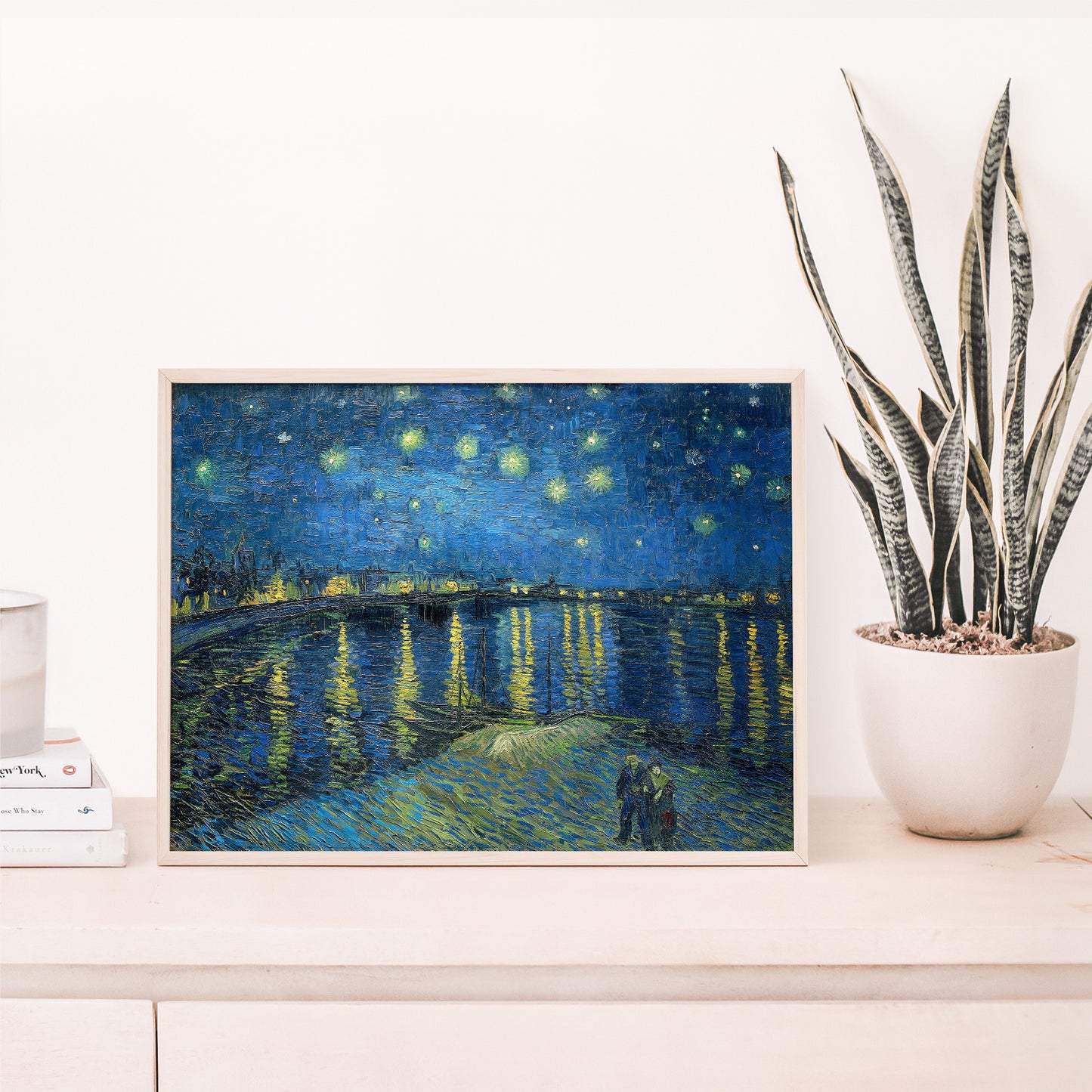 Vincent Van Gogh, Starry Night Over the Rhone, Enhanced Reproduction Art Print