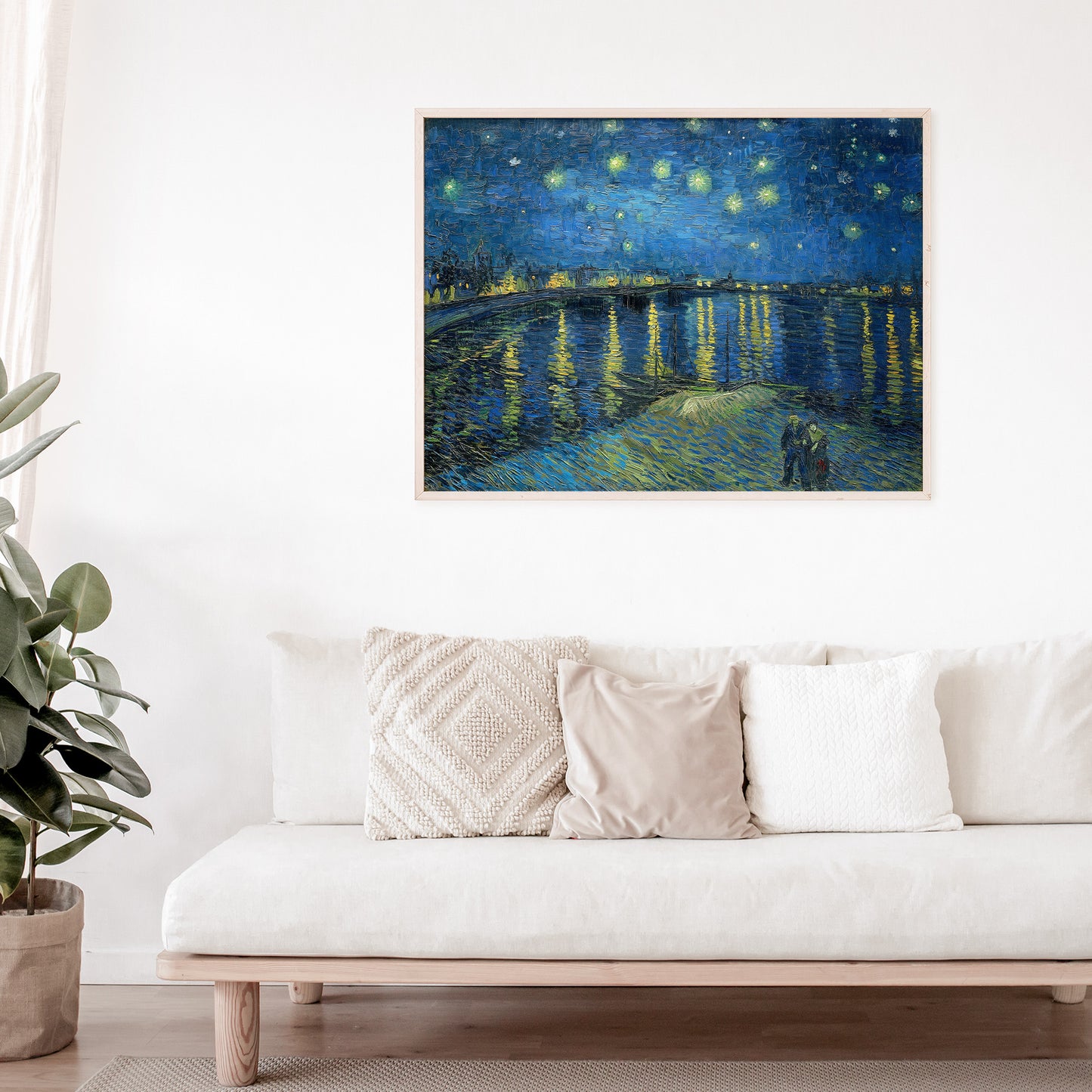 Vincent Van Gogh, Starry Night Over the Rhone, Enhanced Reproduction Art Print