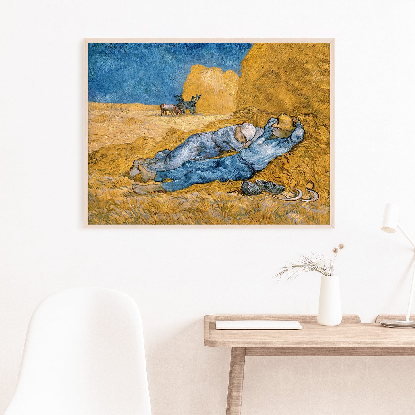 Vincent Van Gogh, The Siesta, Enhanced Reproduction Art Print