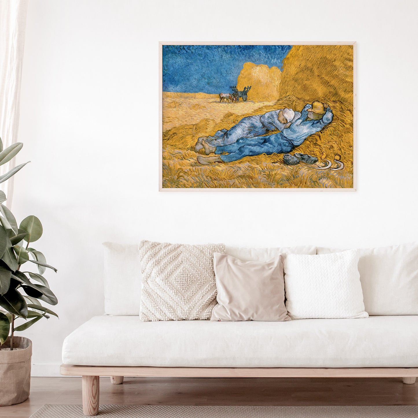 Vincent Van Gogh, The Siesta, Enhanced Reproduction Art Print