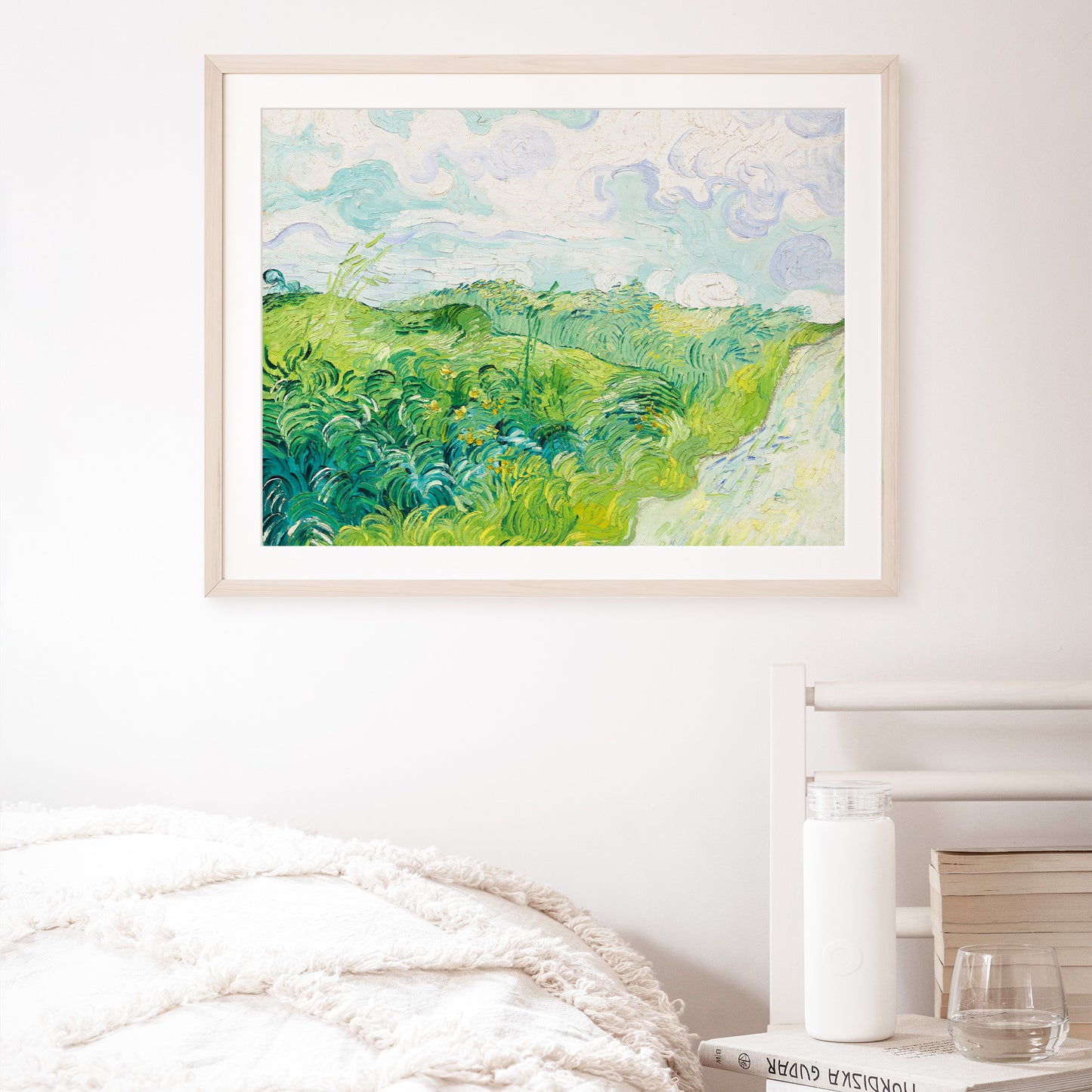 Vincent Van Gogh, Wheat Fields, Enhanced Reproduction Art Print