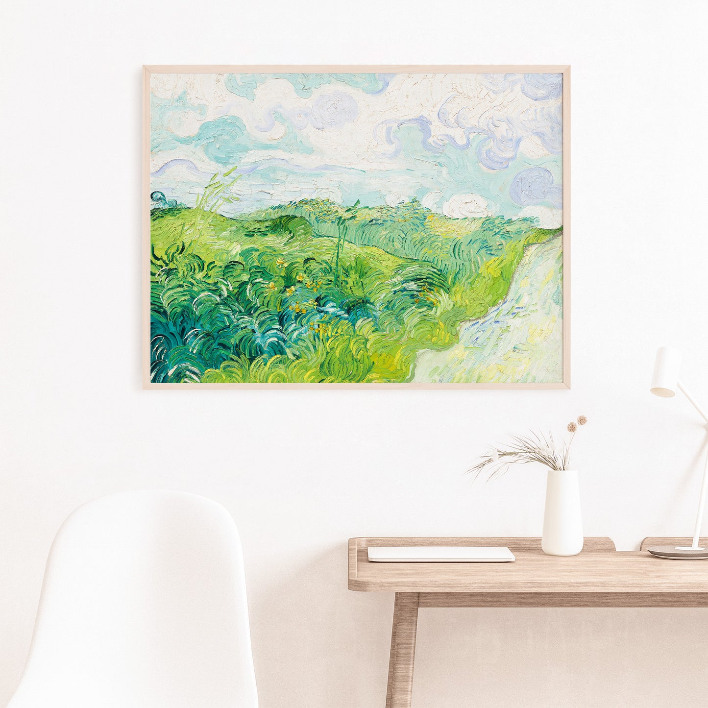 Vincent Van Gogh, Wheat Fields, Enhanced Reproduction Art Print