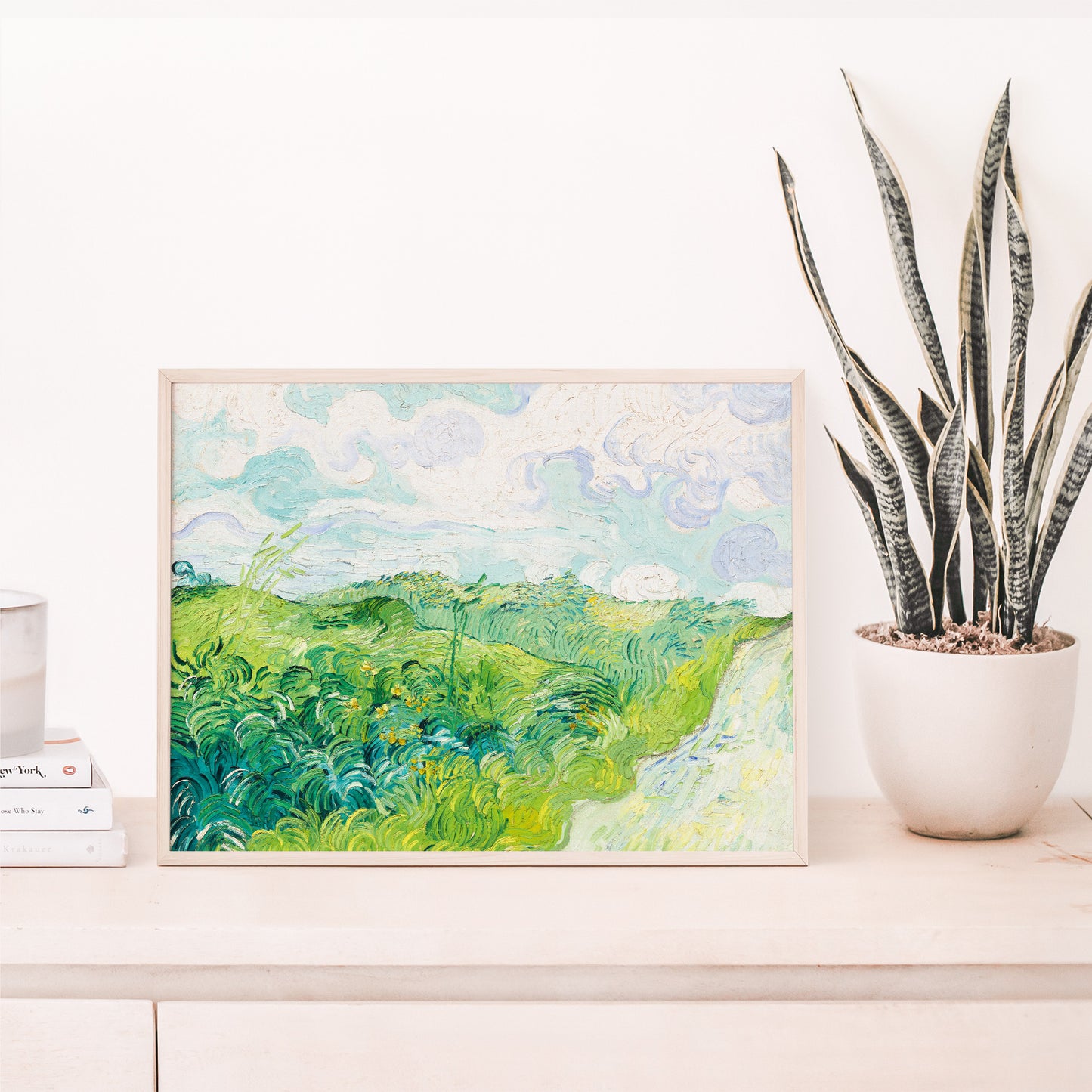 Vincent Van Gogh, Wheat Fields, Enhanced Reproduction Art Print