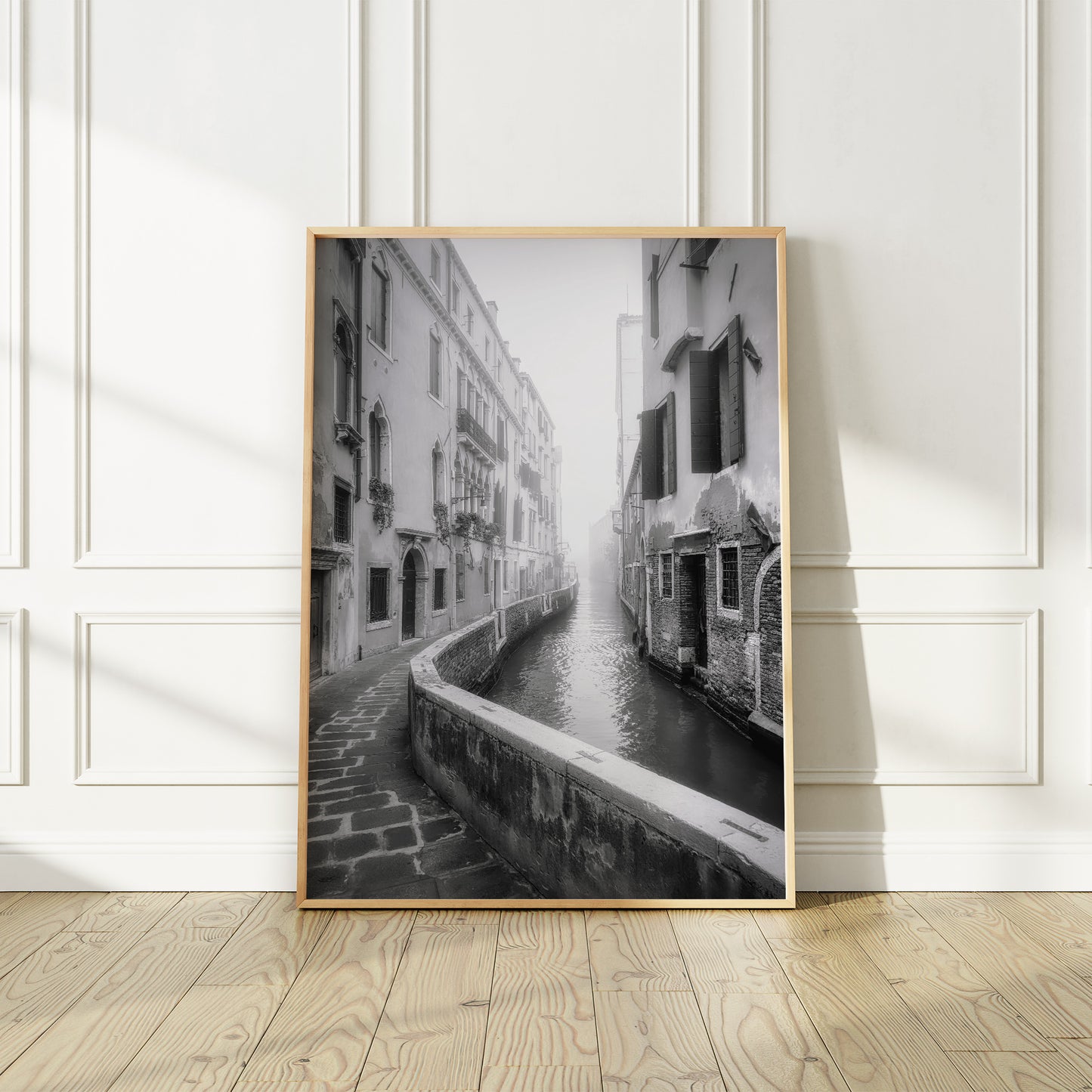 Venise Italie Ambiance matinale | Photographie en noir et blanc