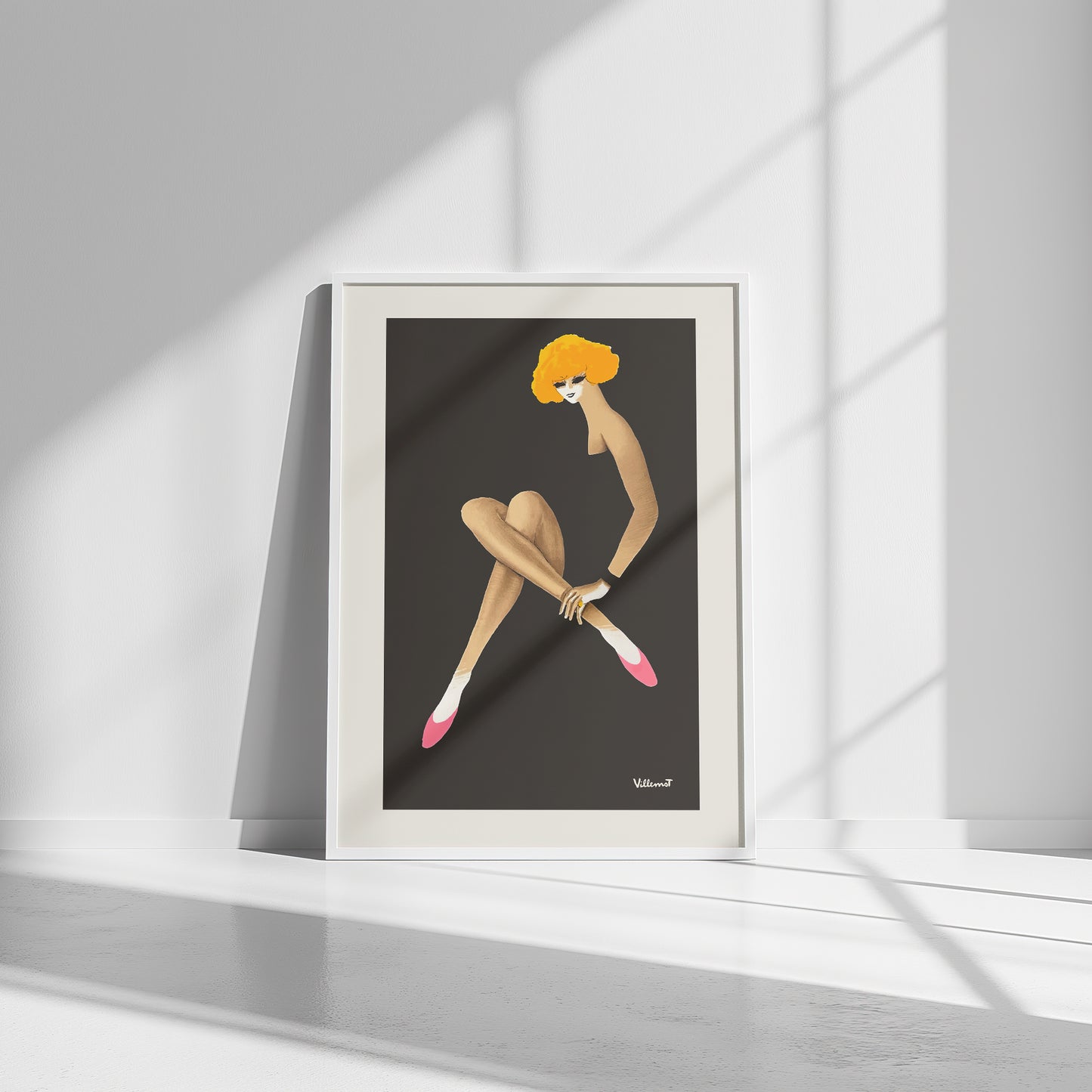 Bernard Villemot "The Elegant Woman", Retro Art Print made for Bally