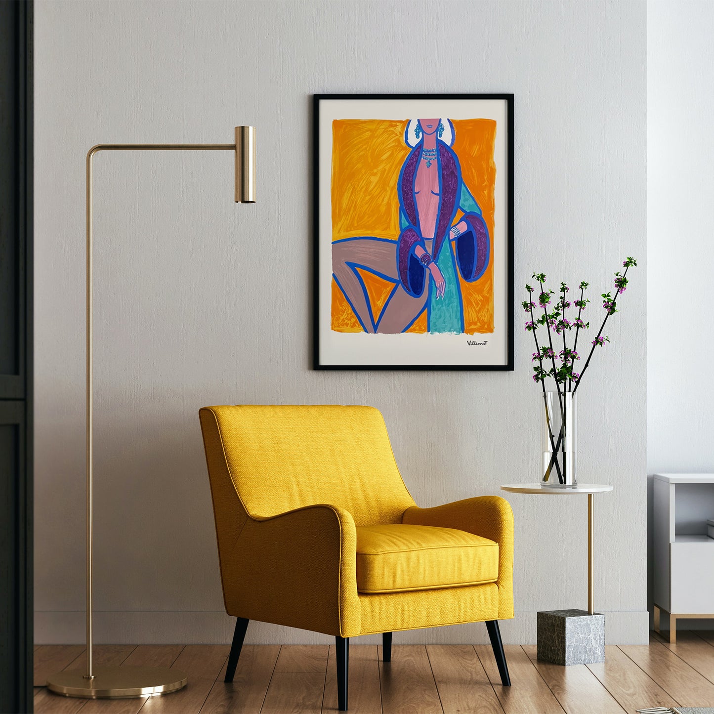 Bernard Villemot Fine Art Print, 1971 "Les Parisiennes IV"