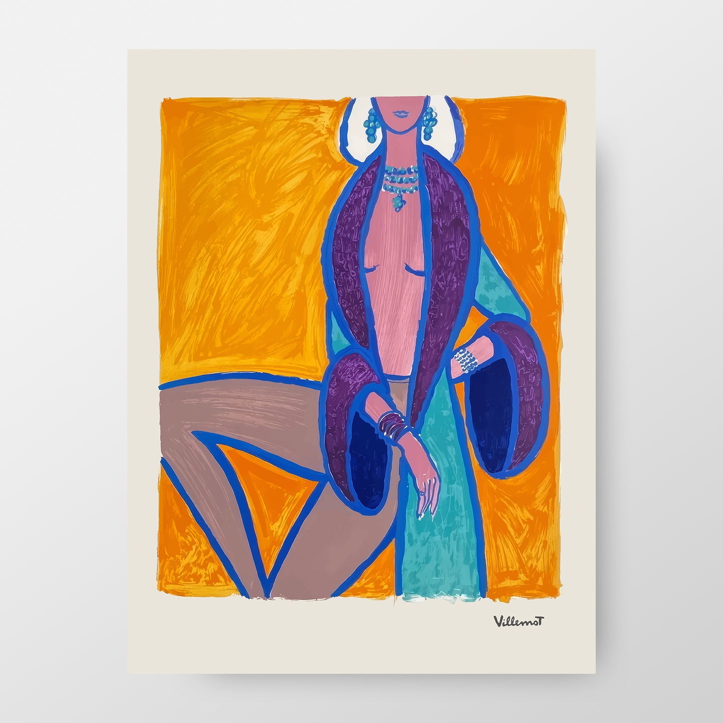 Bernard Villemot Fine Art Print, 1971 "Les Parisiennes IV"