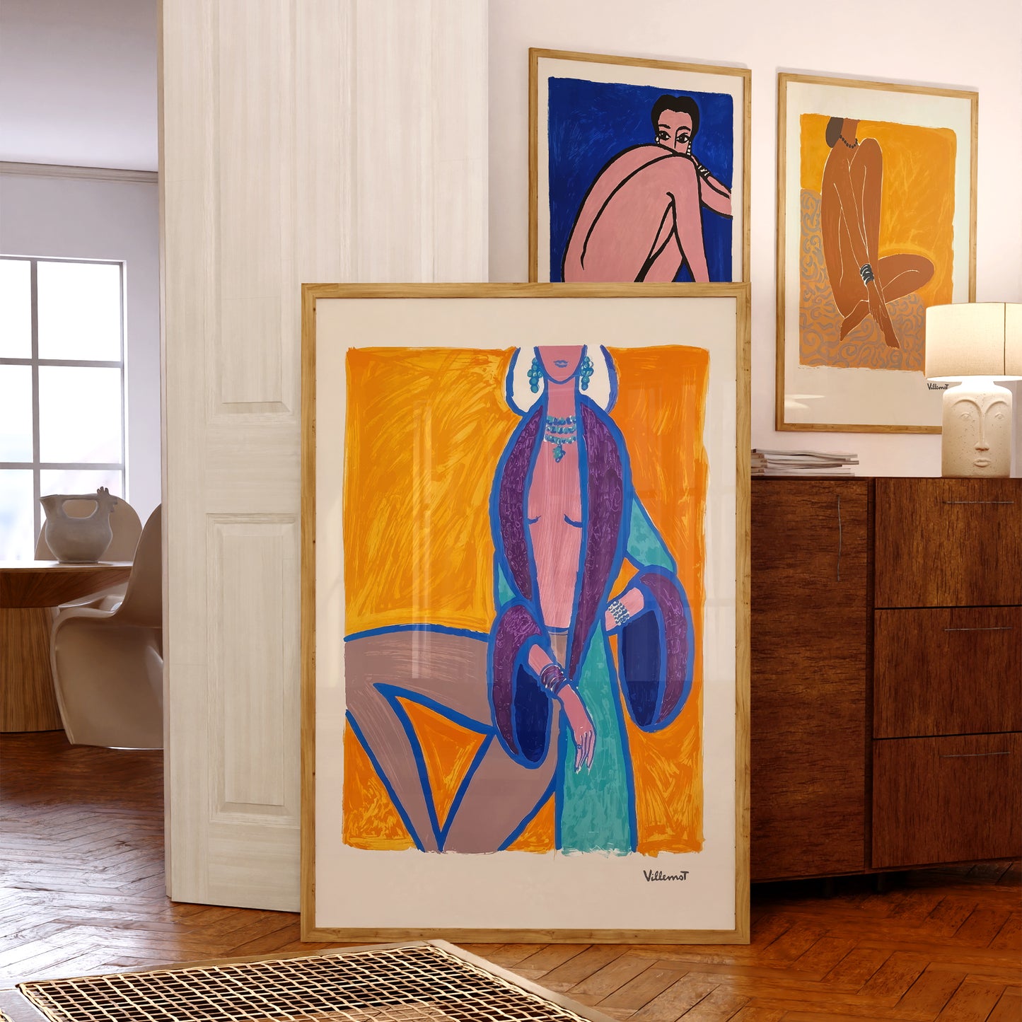 Bernard Villemot Fine Art Print, 1971 "Les Parisiennes IV"