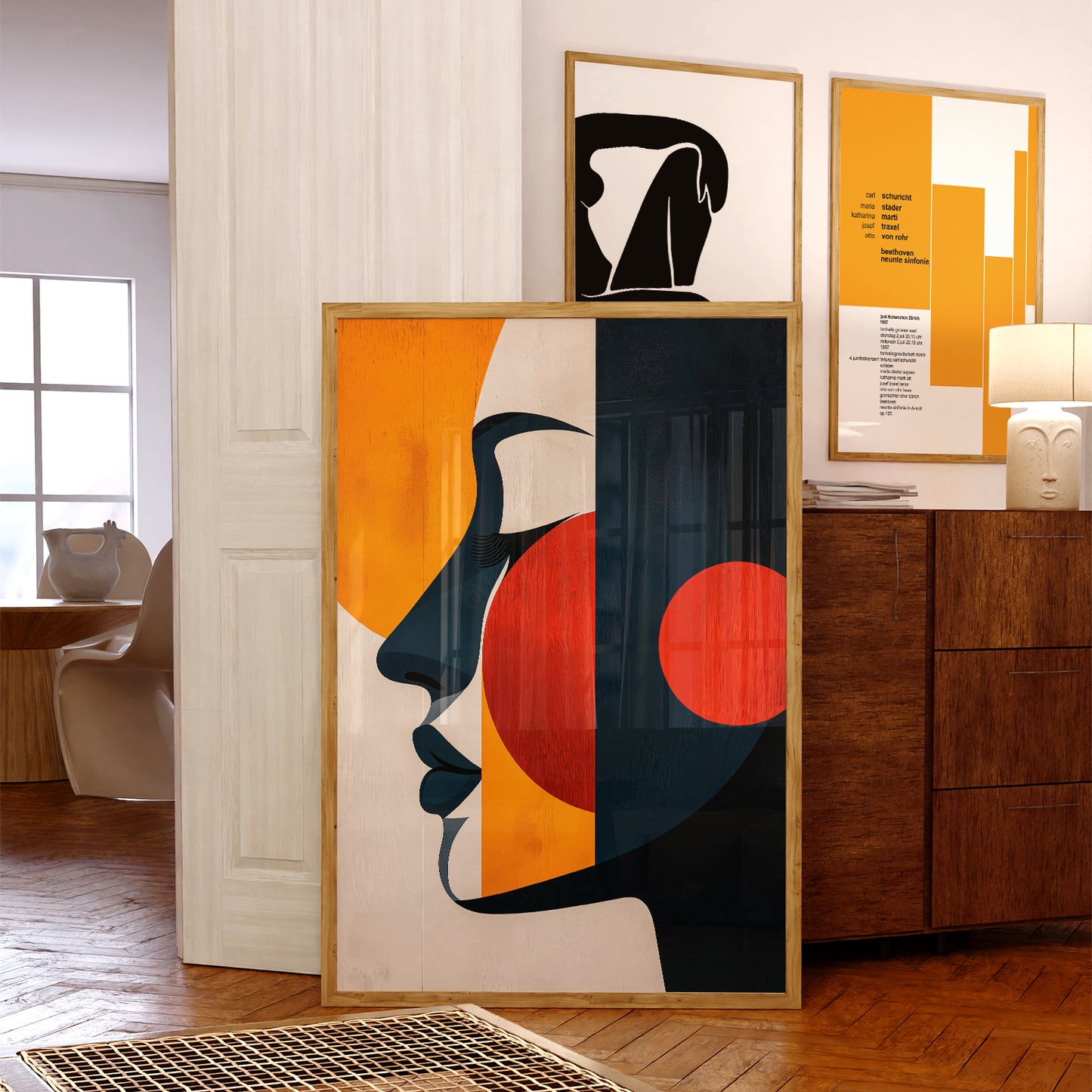 Vibrant Abstract Face of a Woman no.5