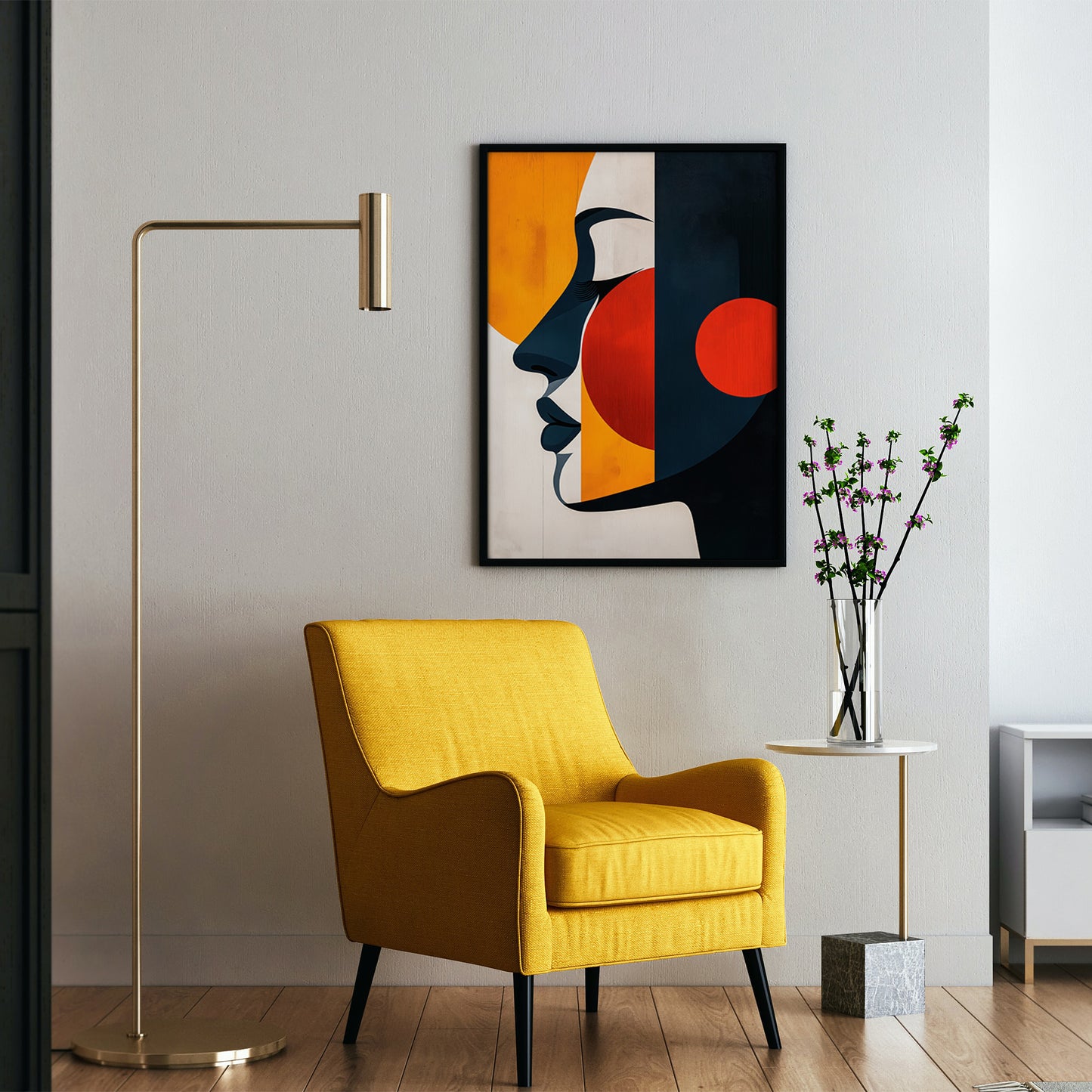 Vibrant Abstract Face of a Woman no.5