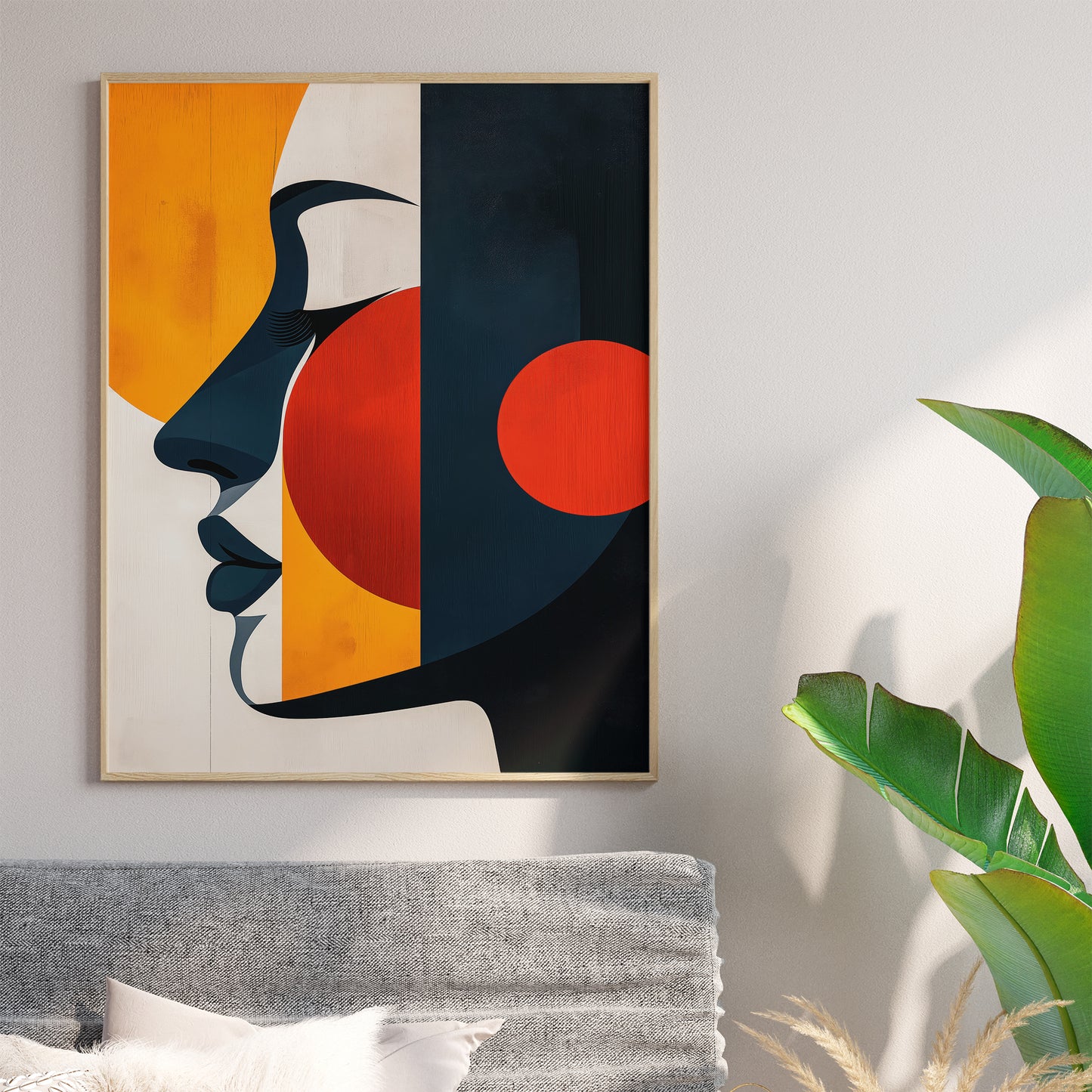 Vibrant Abstract Face of a Woman no.5