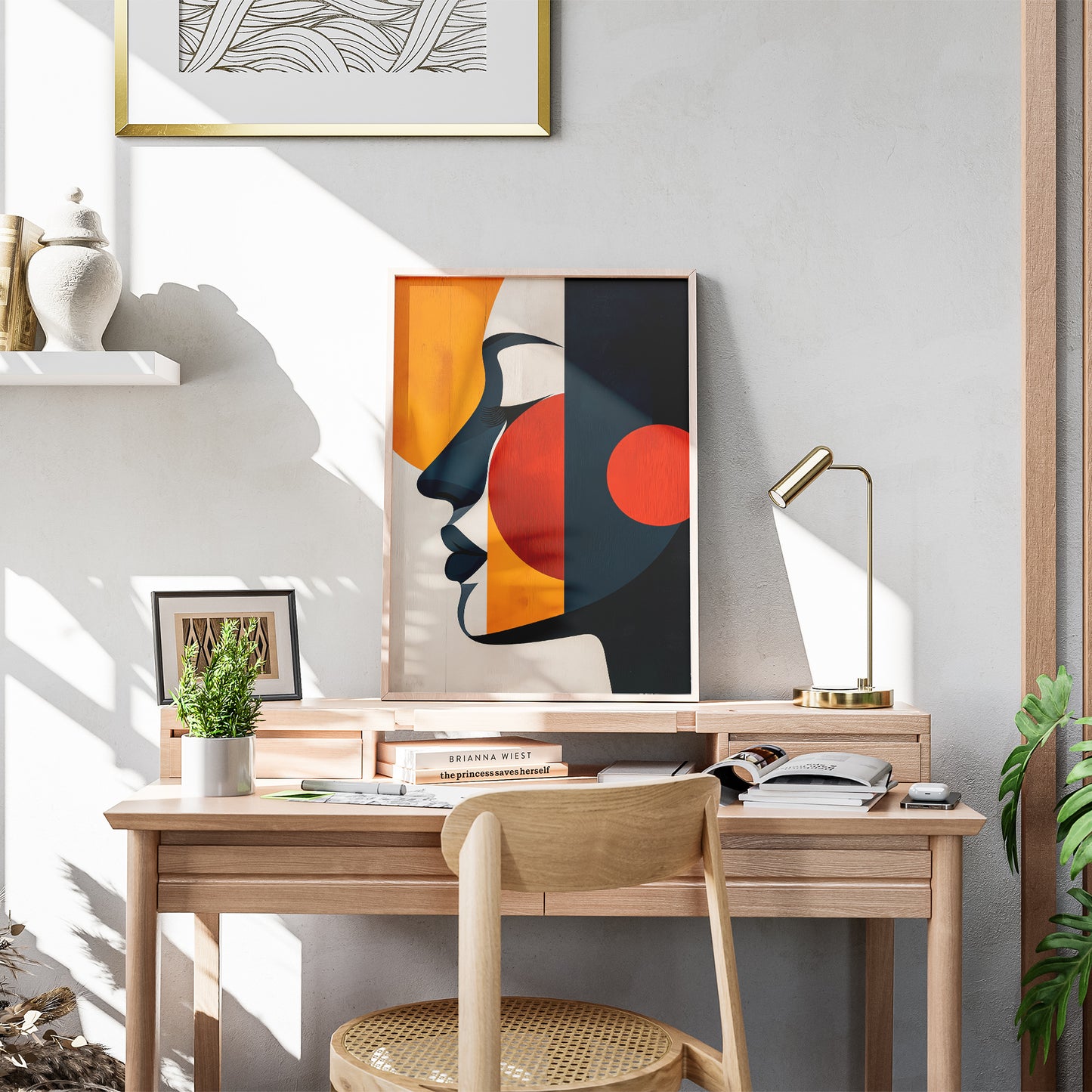 Vibrant Abstract Face of a Woman no.5