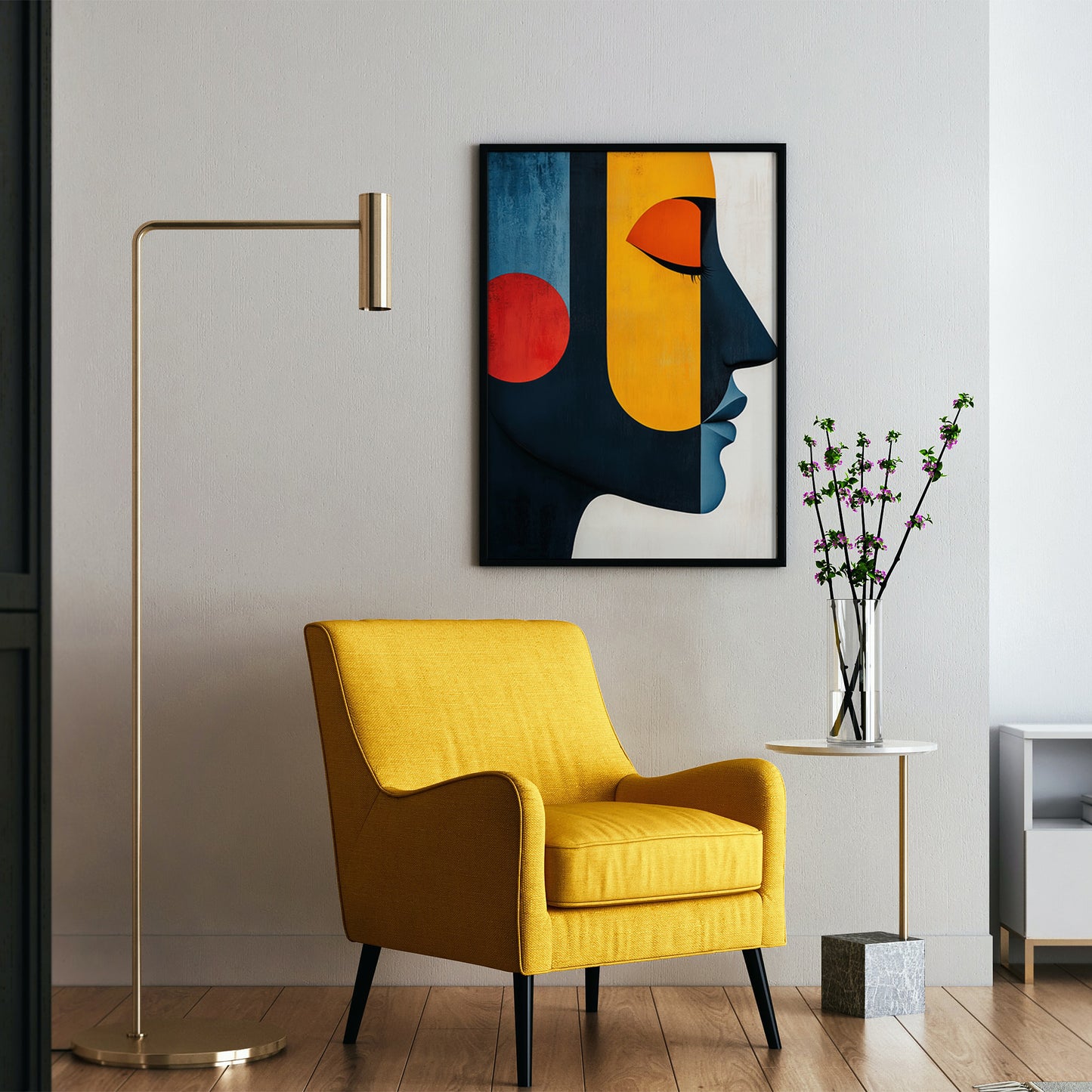 Vibrant Abstract Face of a Woman no.2