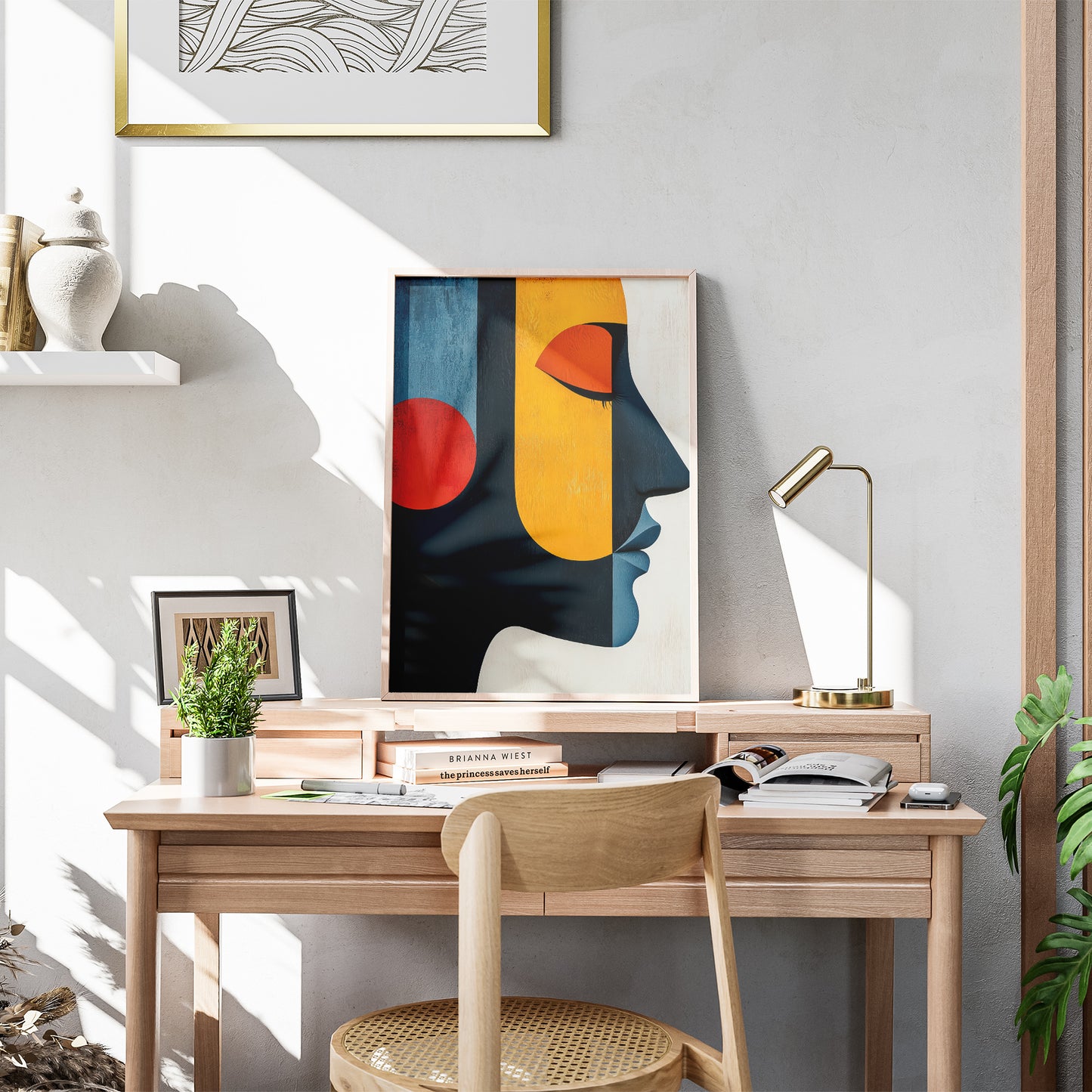 Vibrant Abstract Face of a Woman no.2