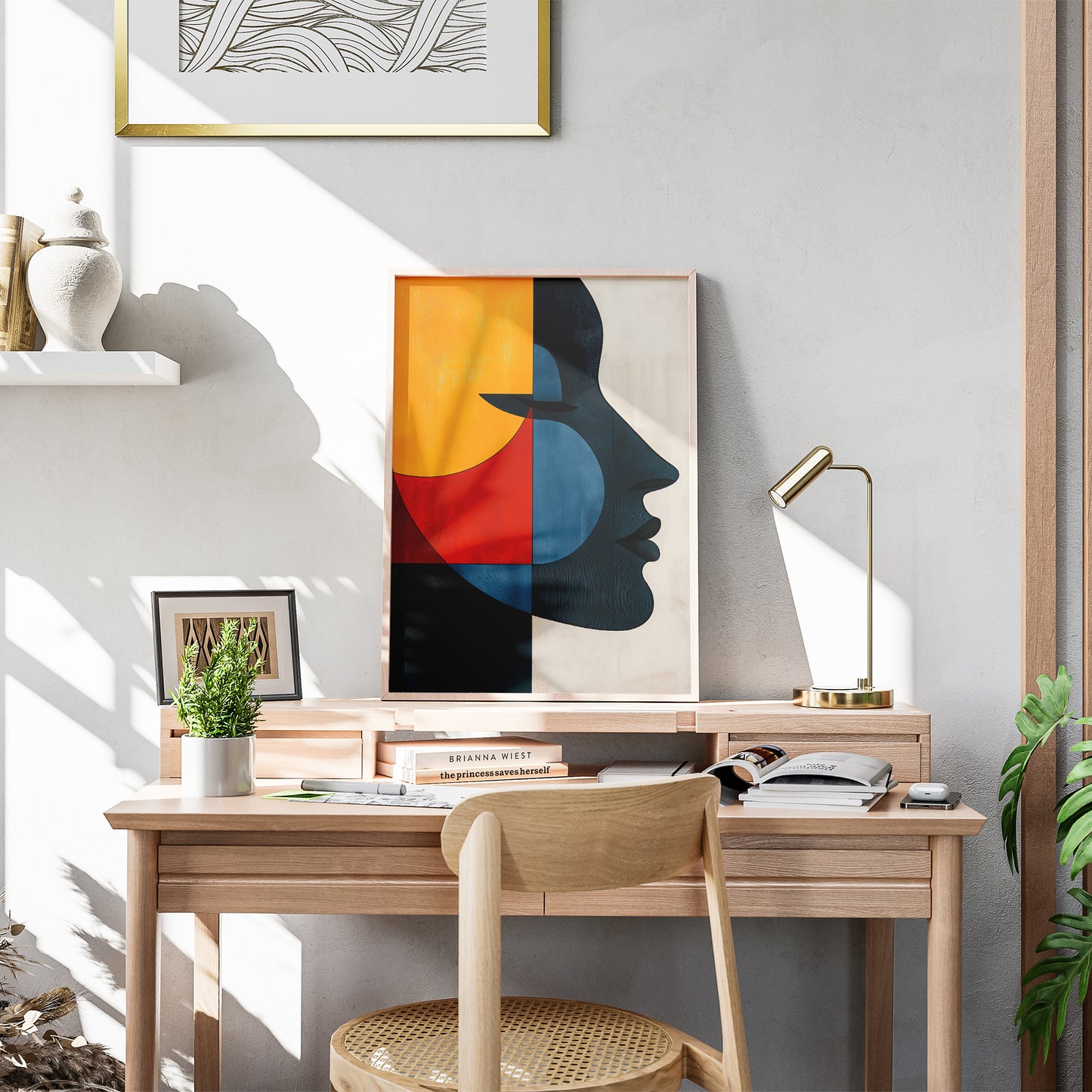 Vibrant Abstract Face of a Woman no.3