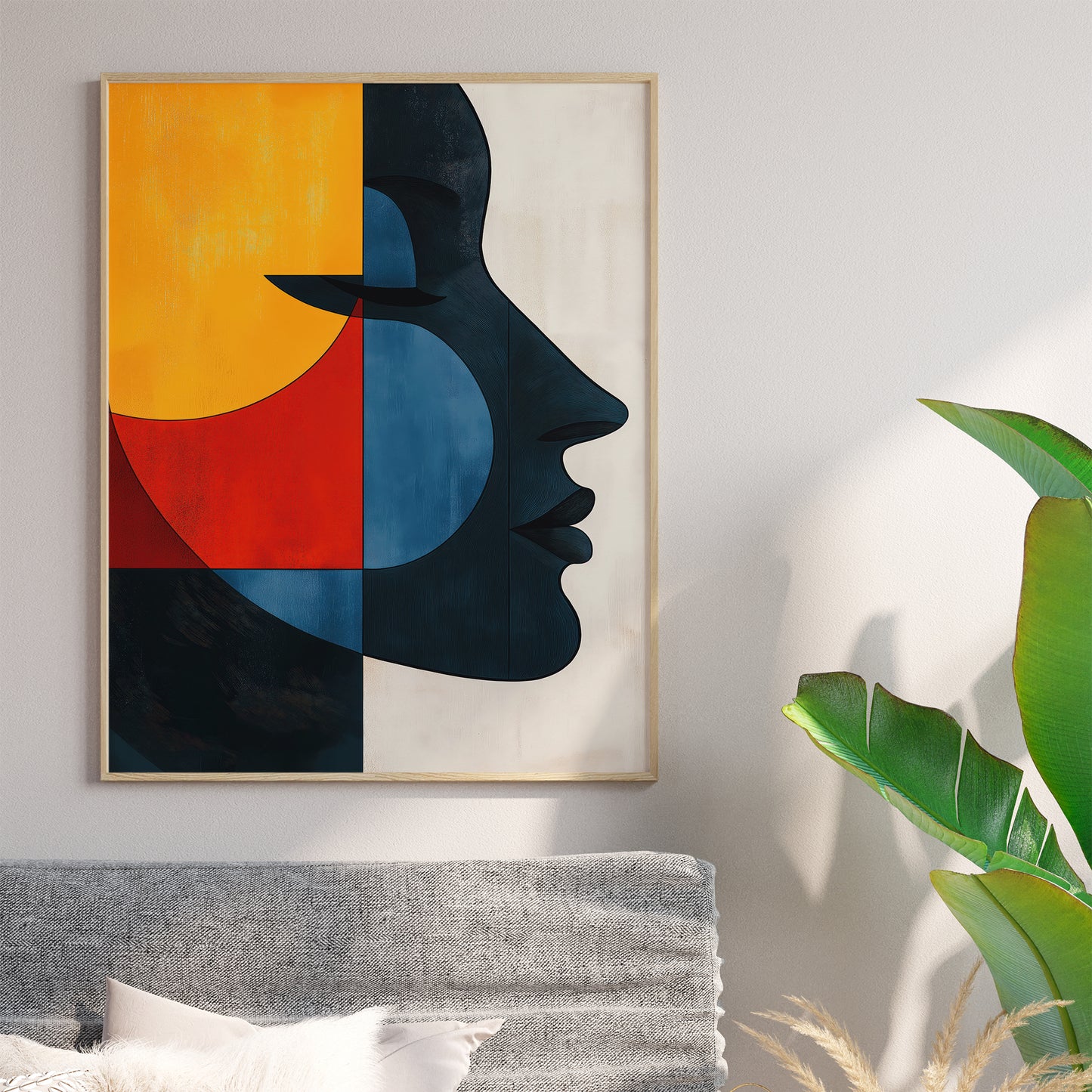 Vibrant Abstract Face of a Woman no.3