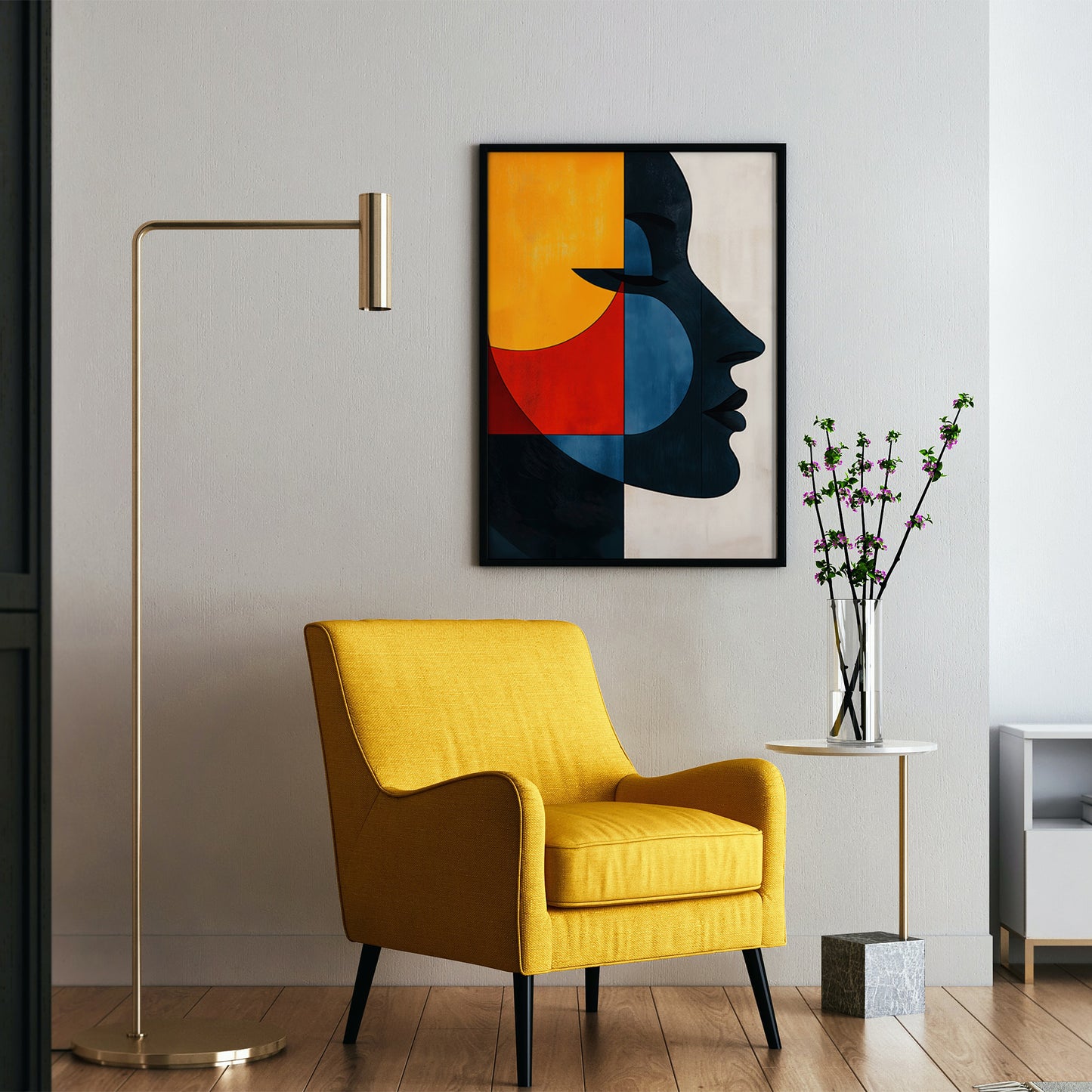 Vibrant Abstract Face of a Woman no.3