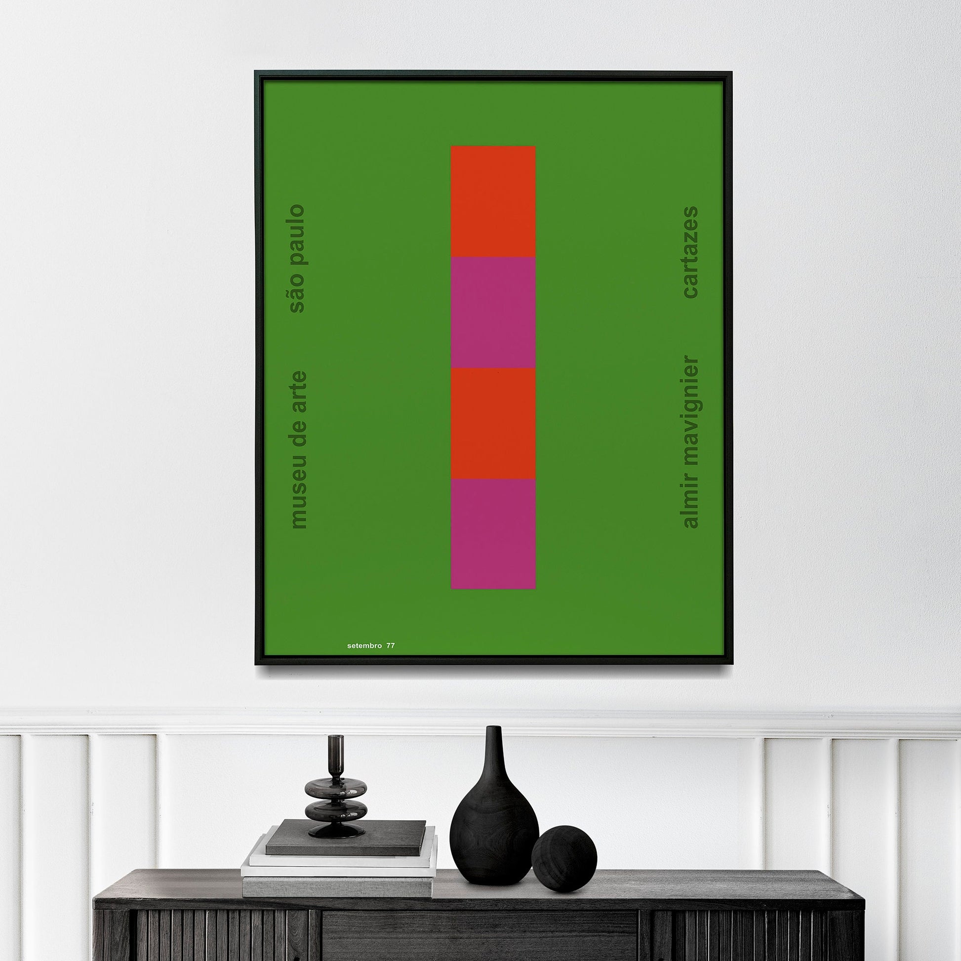 Almir Mavignier 1977 Exhibition Poster, Sao Paolo, Brazil