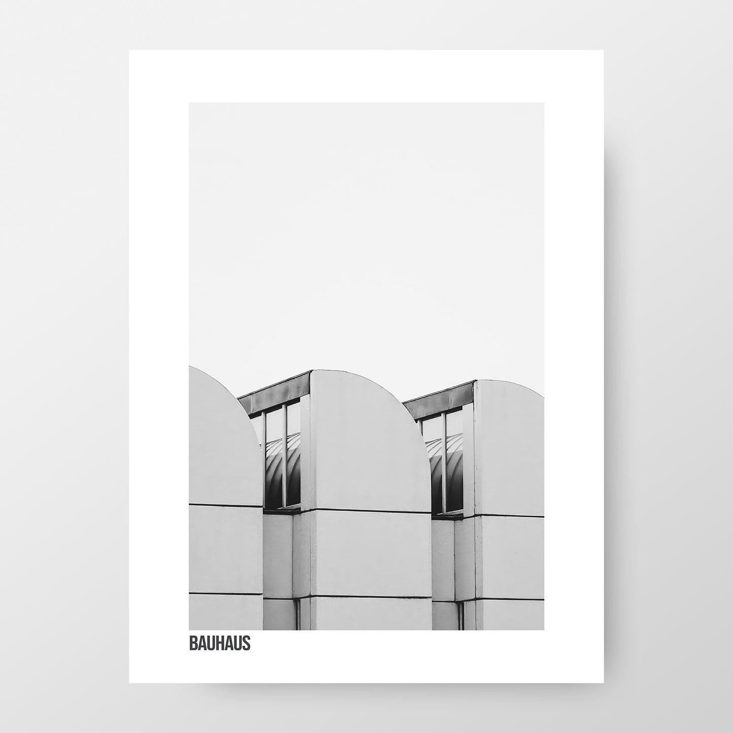 Bauhaus Architecture Poster | Black and White Photography