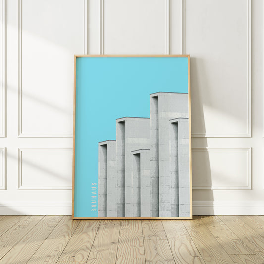 Bauhaus Minimalist Architecture Poster