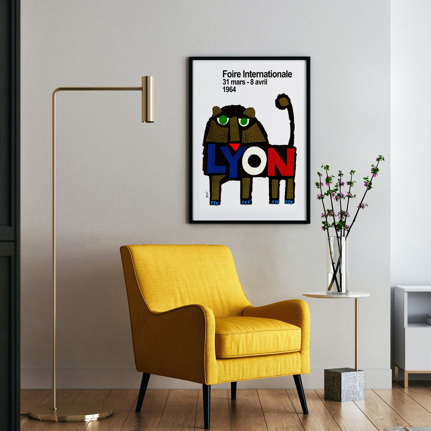 Celestino Piatti 1964 Lyon Exhibition Poster