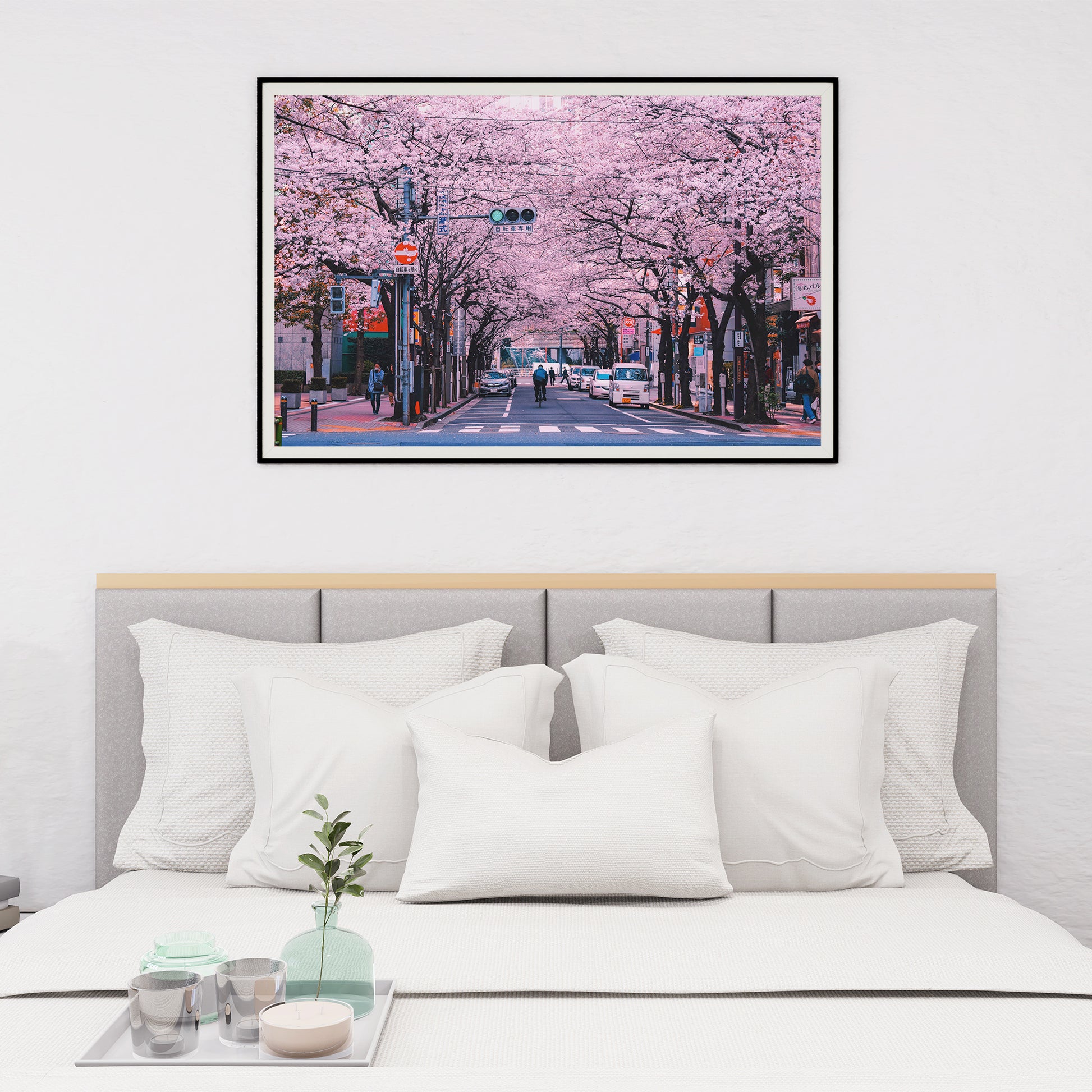 Cherry Blossom Flowers In the Streets of Tokyo Poster