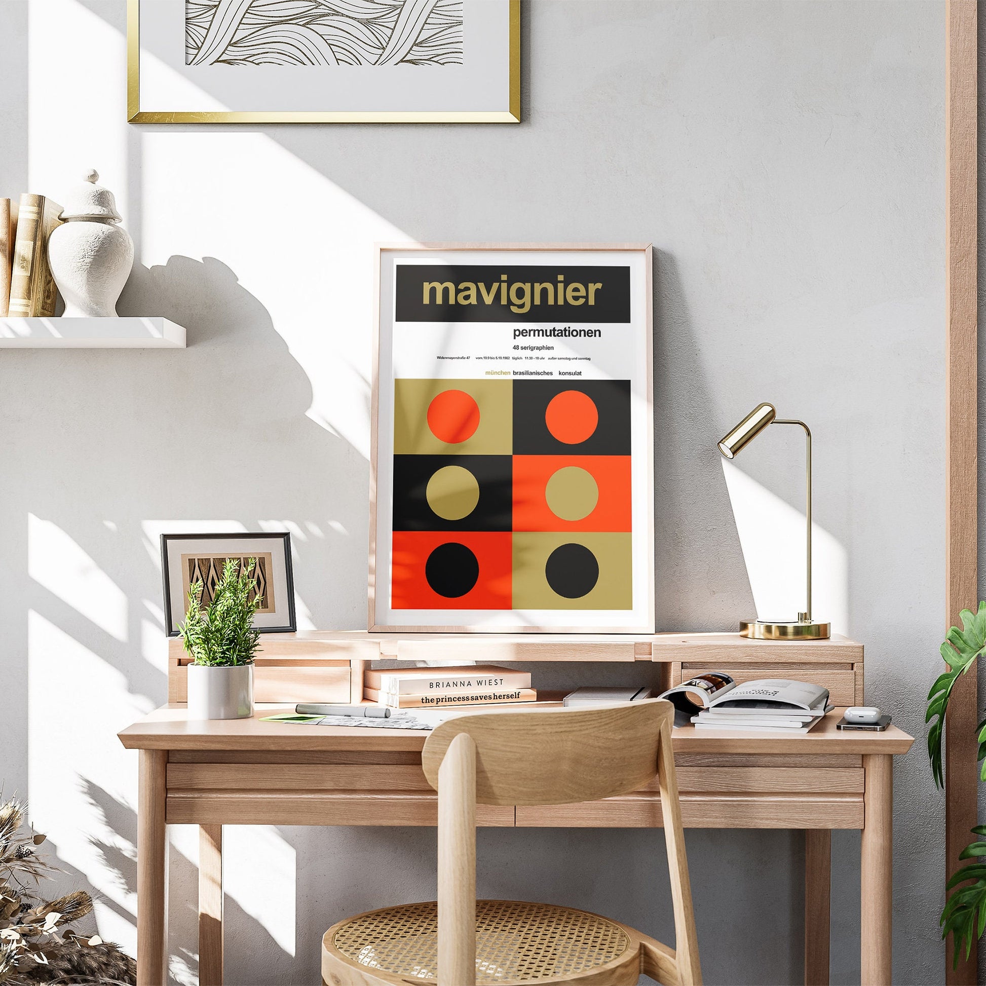 Exhibition Poster 1962 "Permutationen" by Almir Mavignier