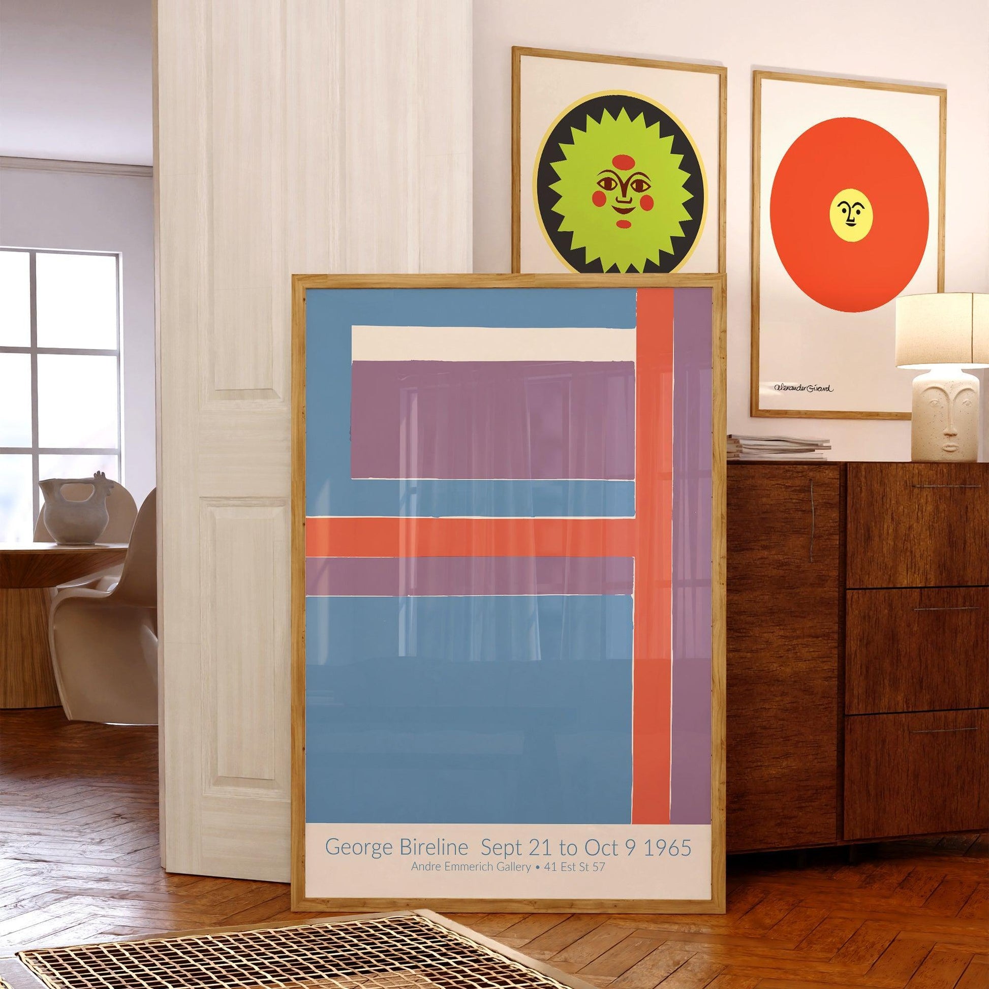 Georges Bireline 1965 New York City Exhibition Poster