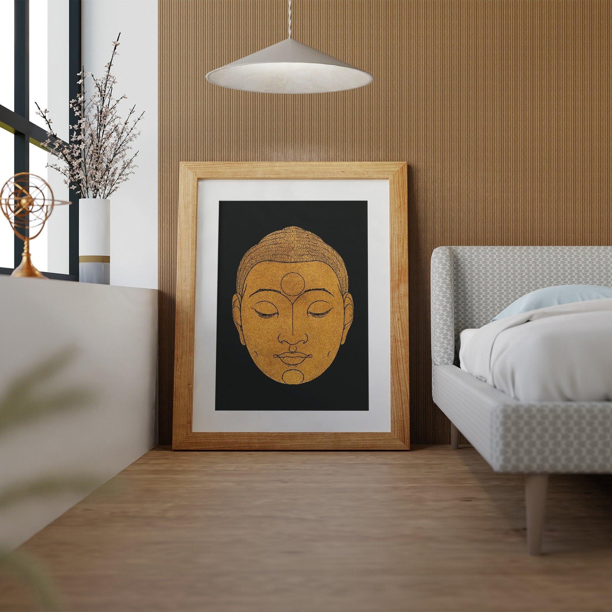 Head of Buddha (1943) Print in high Resolution by Reijer Stolk