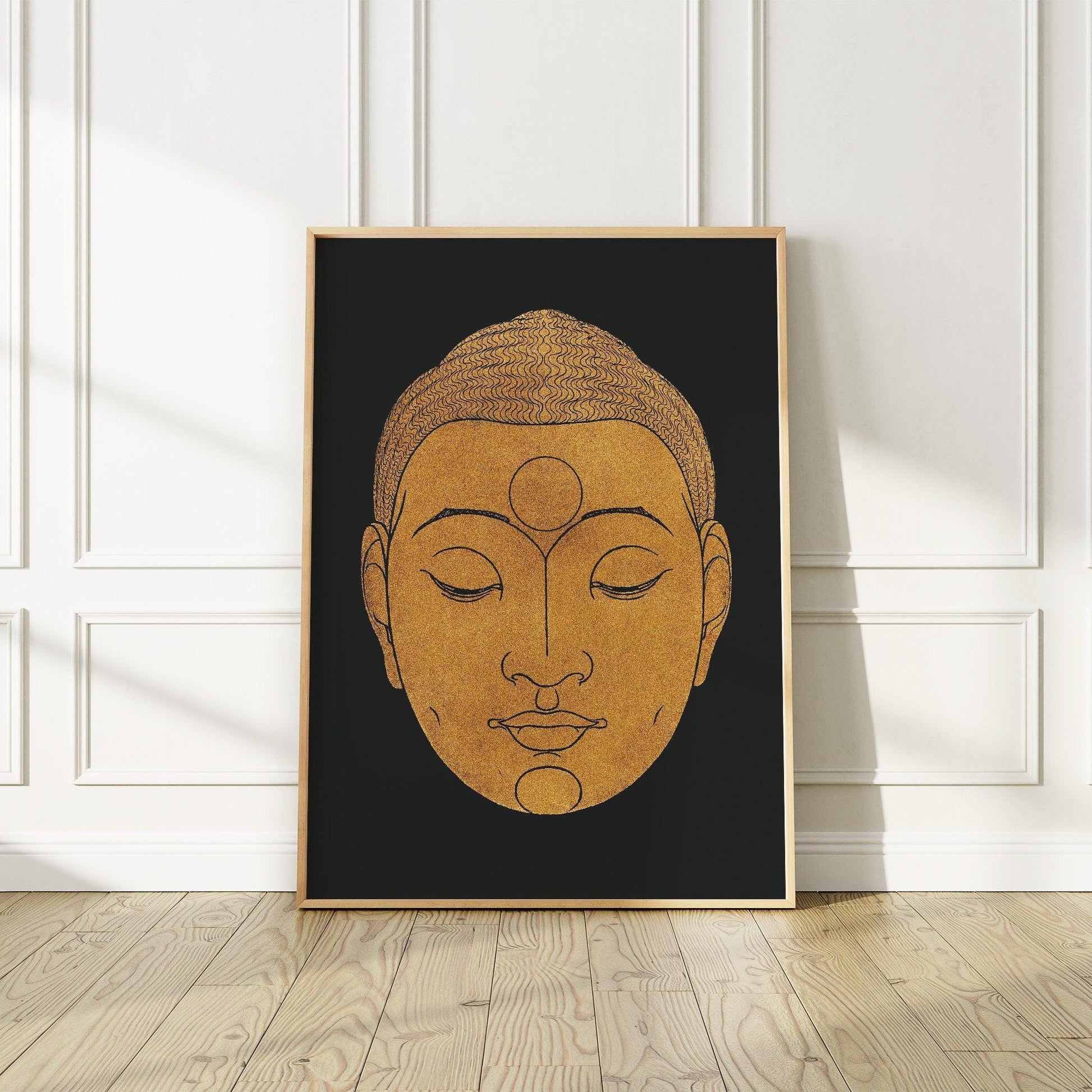 Head of Buddha (1943) Print in high Resolution by Reijer Stolk