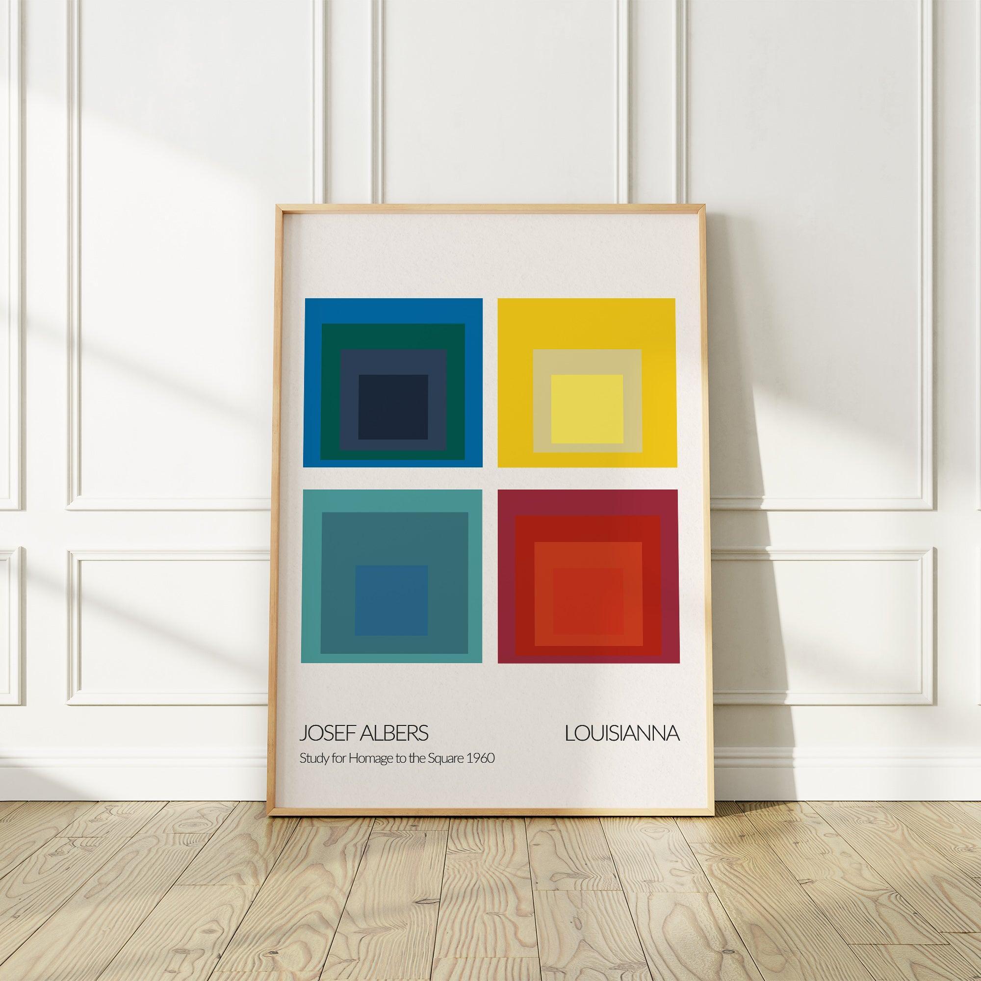 Josef Albers "Homage to the Square" 1960 Louisianna Exhibition Poster