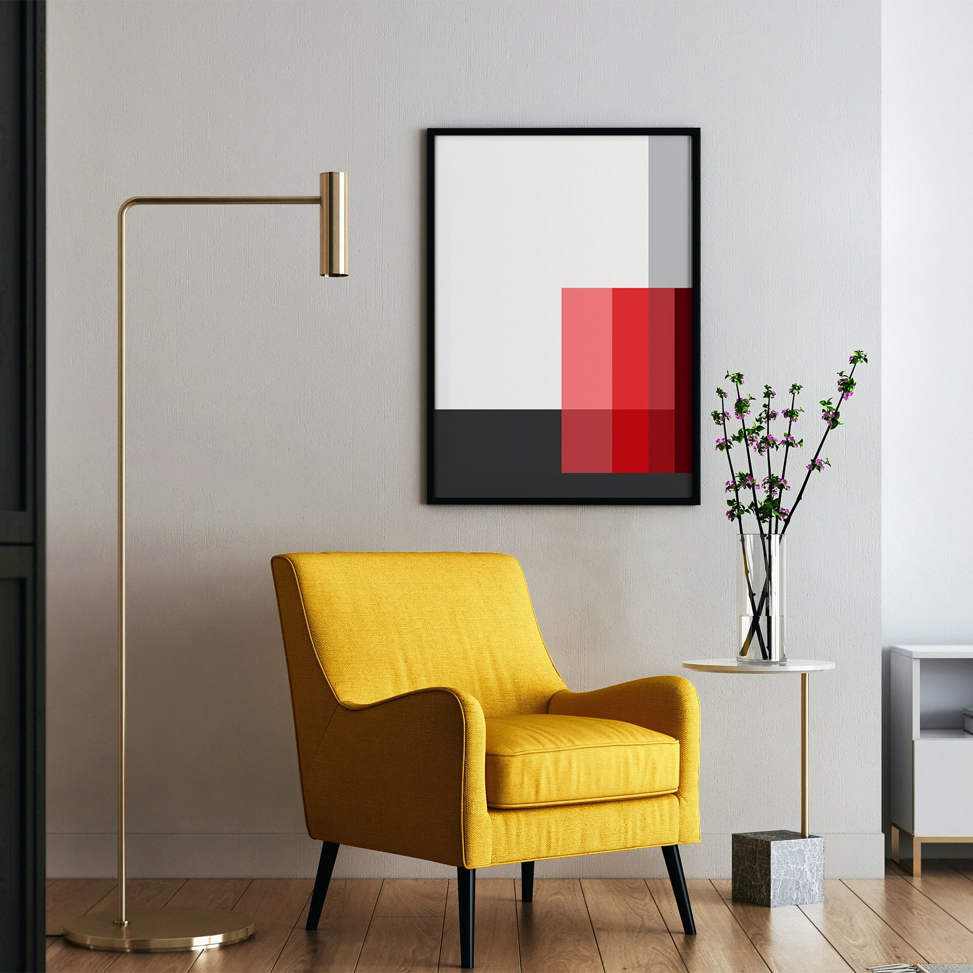 Karl Gerstner "Polar Red" 1958-59, Premium Finish Paper Poster