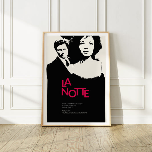 La Notte (1961) Italian Movie by Michelangelo Antonioni Poster