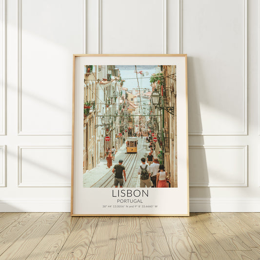 Lisbon Portugal Vibrant Travel Poster