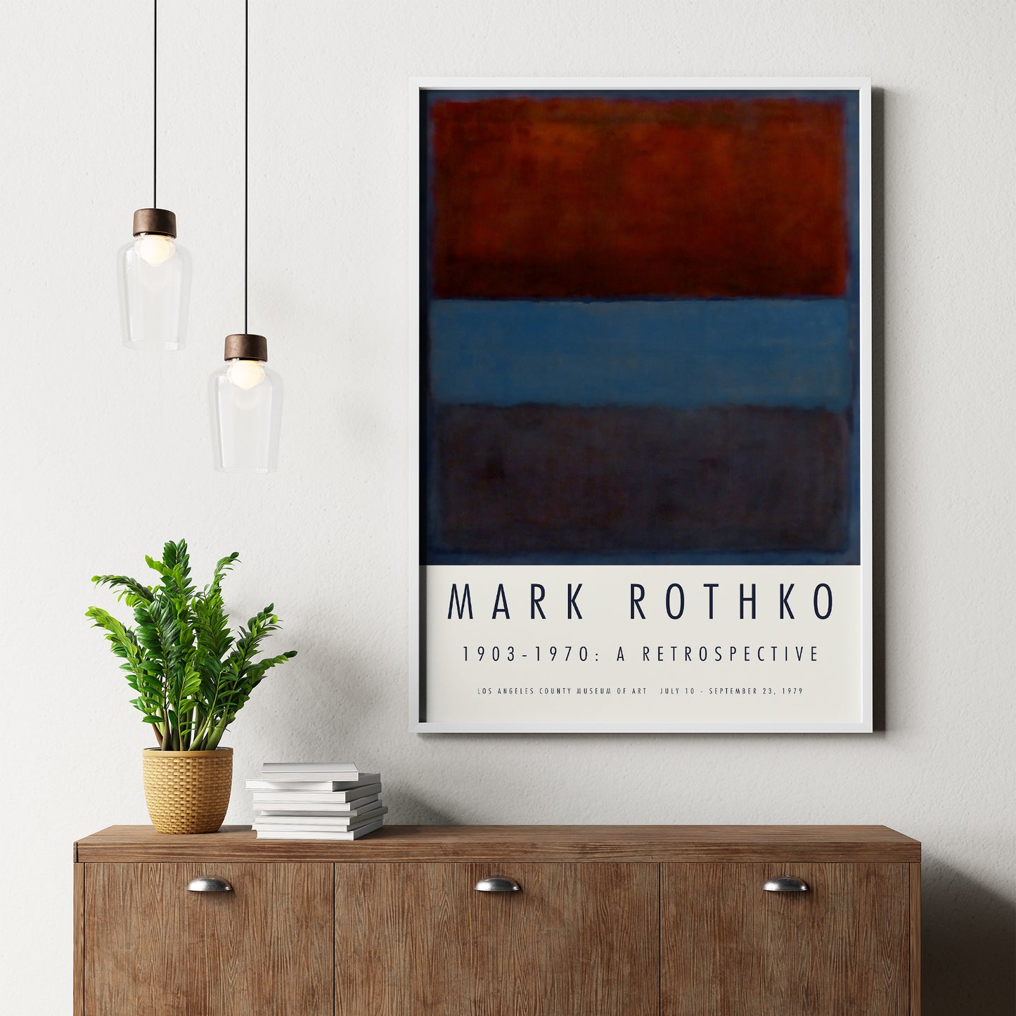 Mark Rothko 1979 Vibrant Los Angeles Exhibition Poster