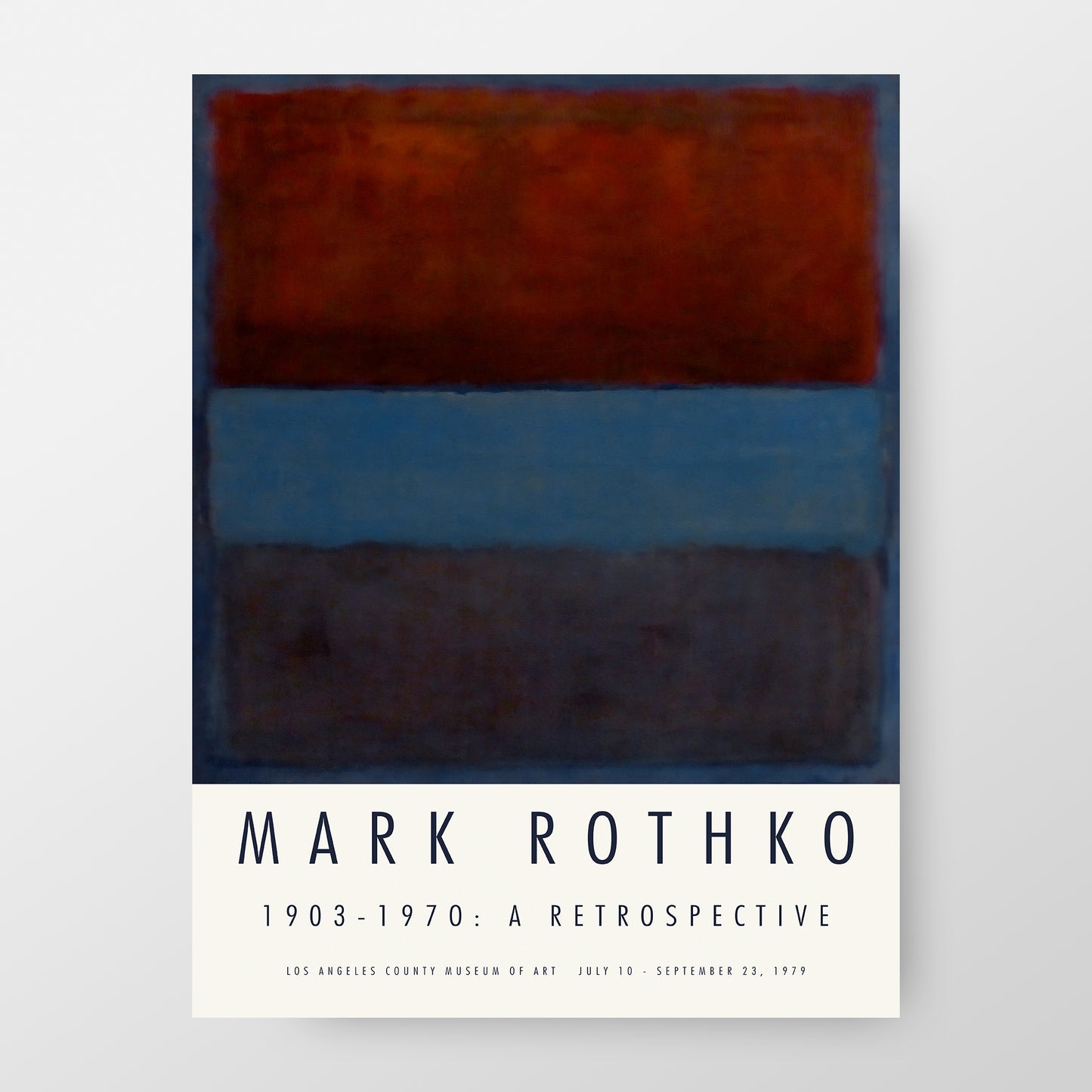 Mark Rothko 1979 Vibrant Los Angeles Exhibition Poster