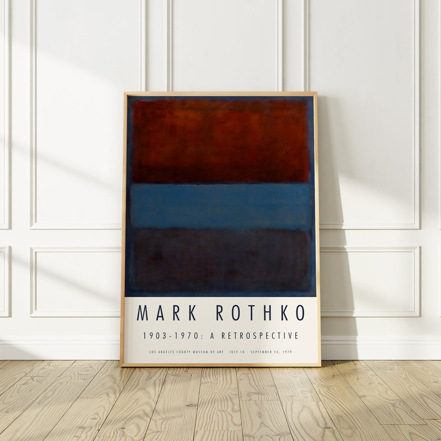 Mark Rothko 1979 Vibrant Los Angeles Exhibition Poster