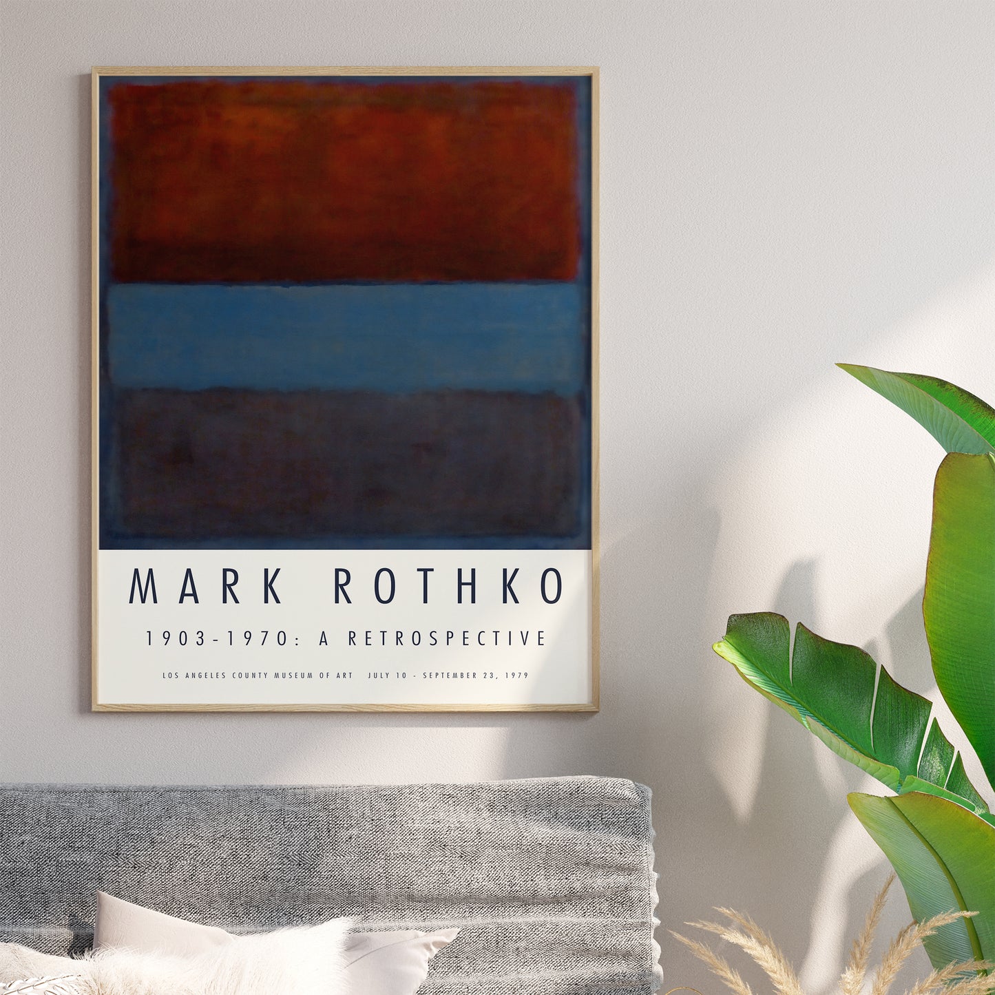 Mark Rothko 1979 Vibrant Los Angeles Exhibition Poster