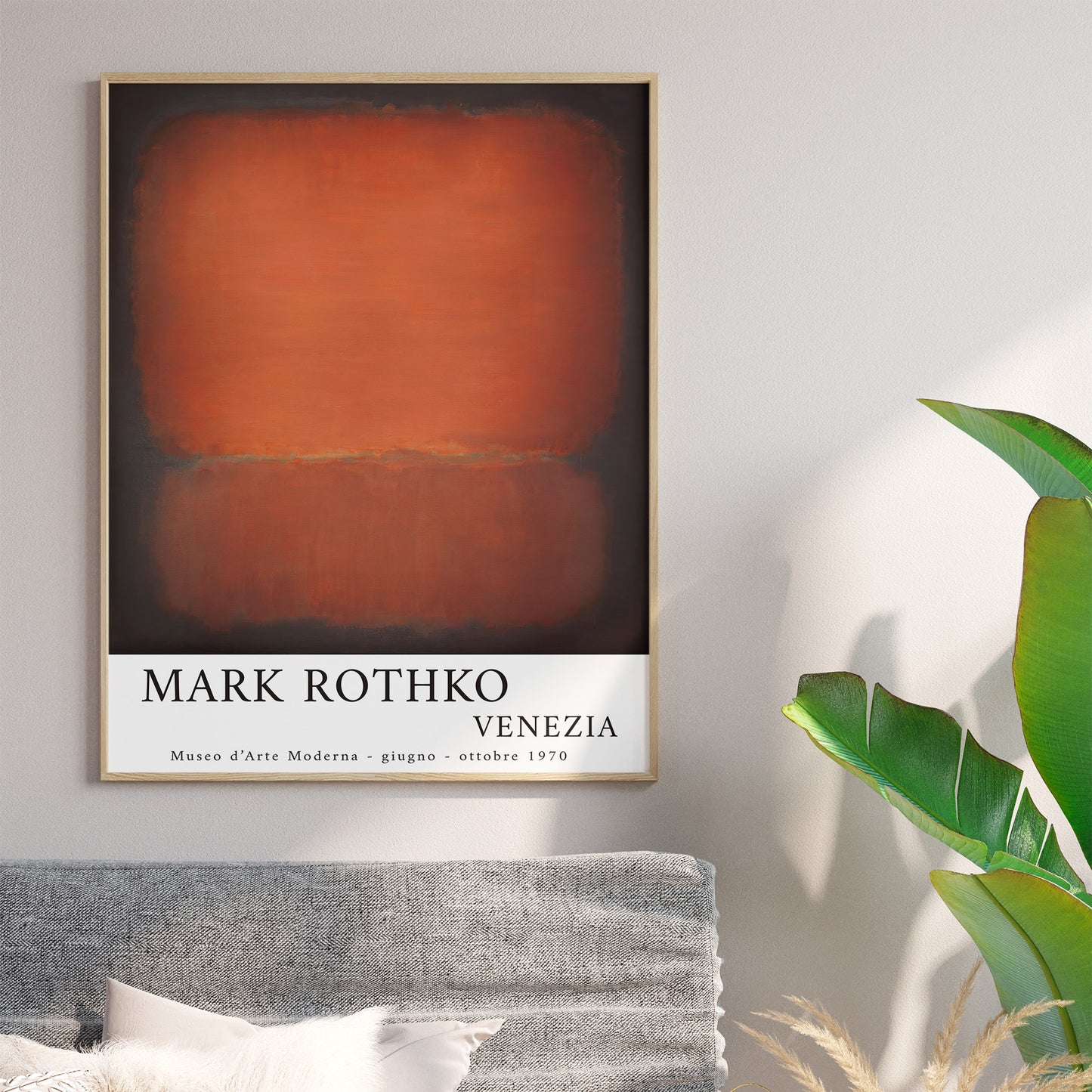 Mark Rothko 1973 Vibrant Venice Italy Exhibition Poster