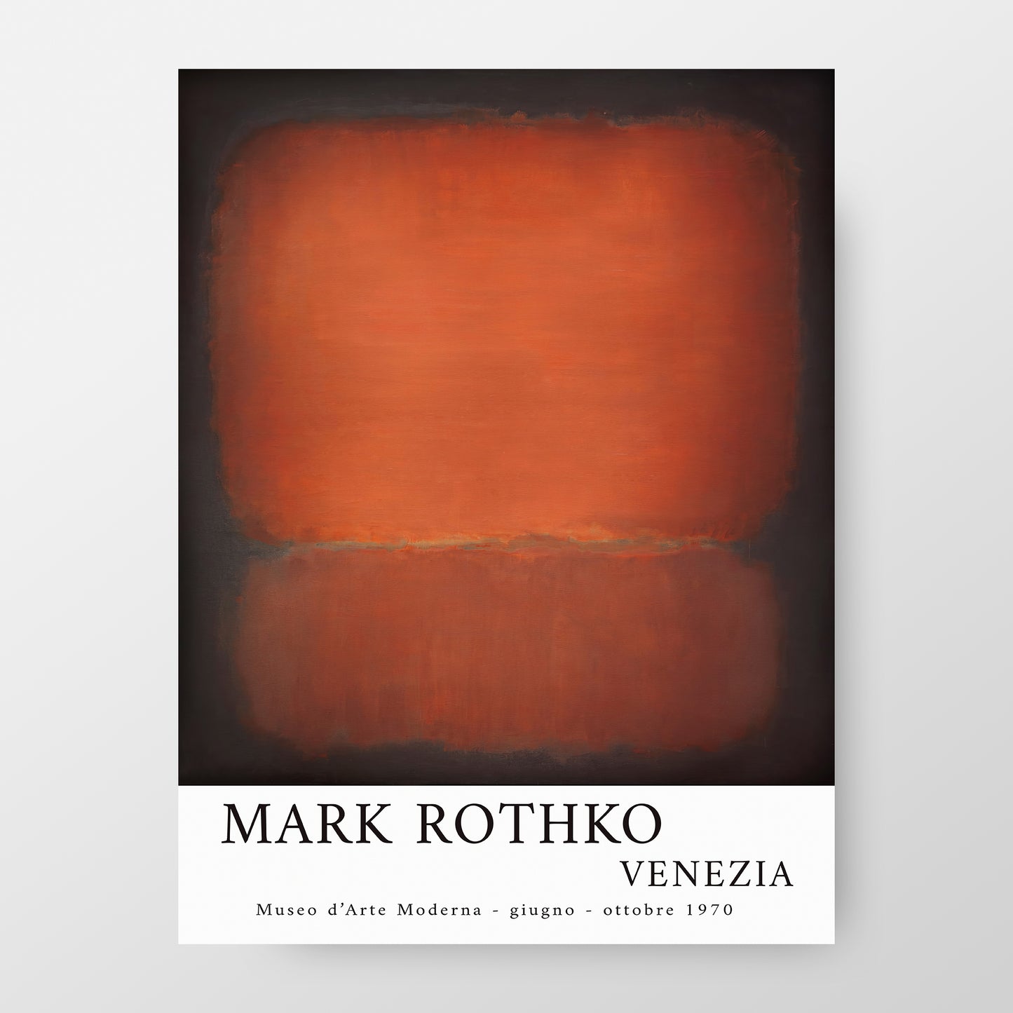 Mark Rothko 1973 Vibrant Venice Italy Exhibition Poster